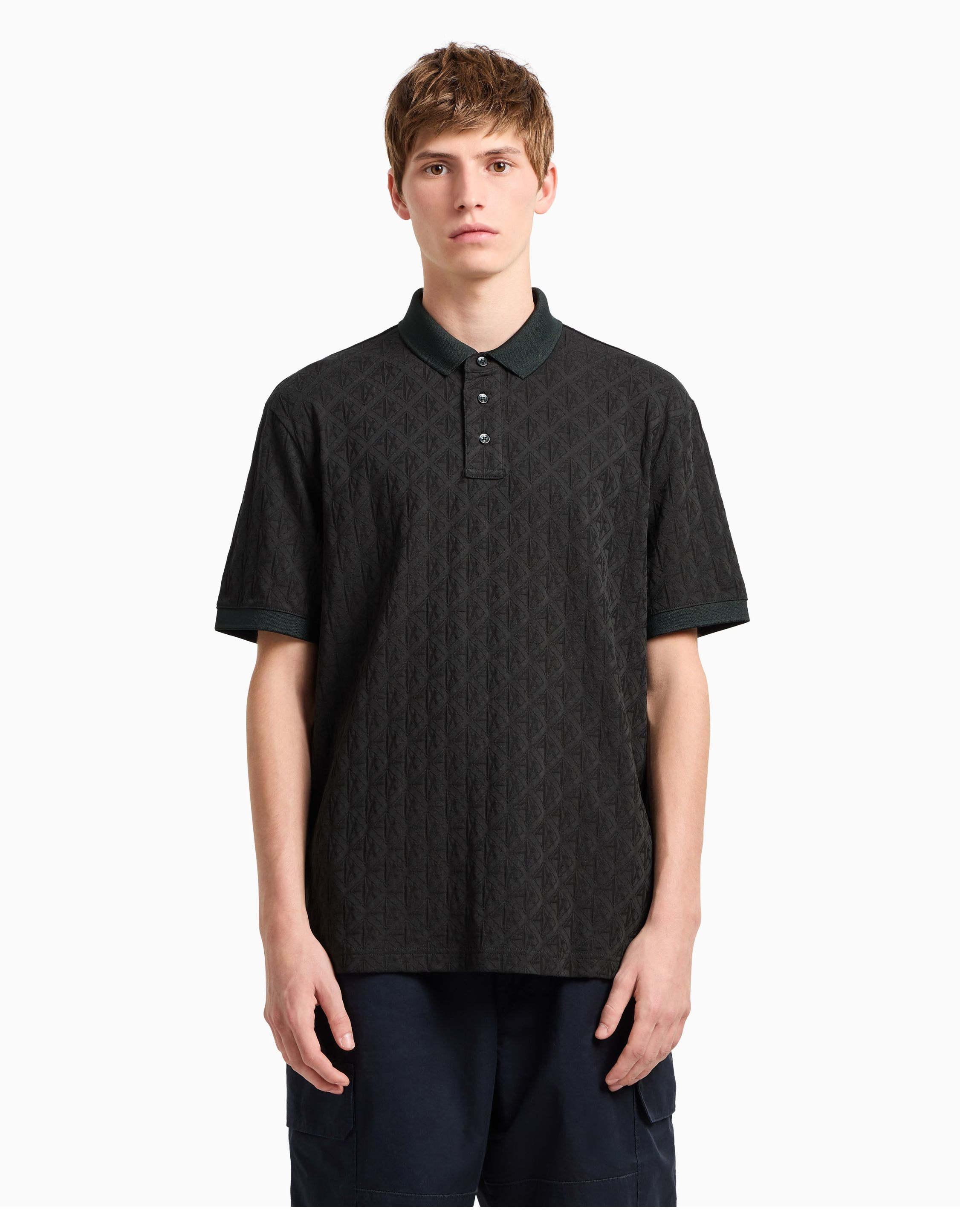 Armani Exchange  Polos Donkergroen Xm000219 Af10337