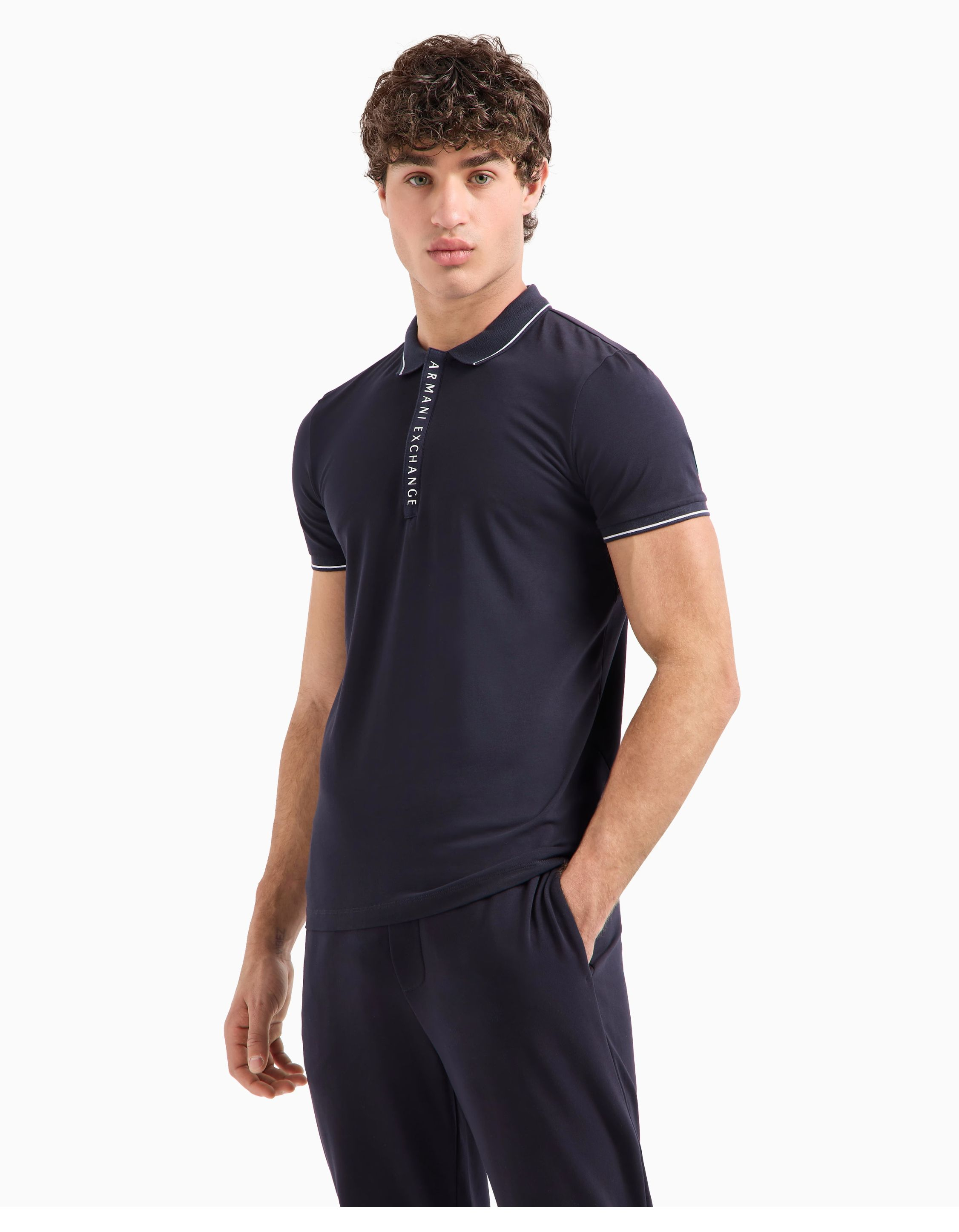 Armani Exchange  Polos Donkerblauw 8nzf71 Zjh2z