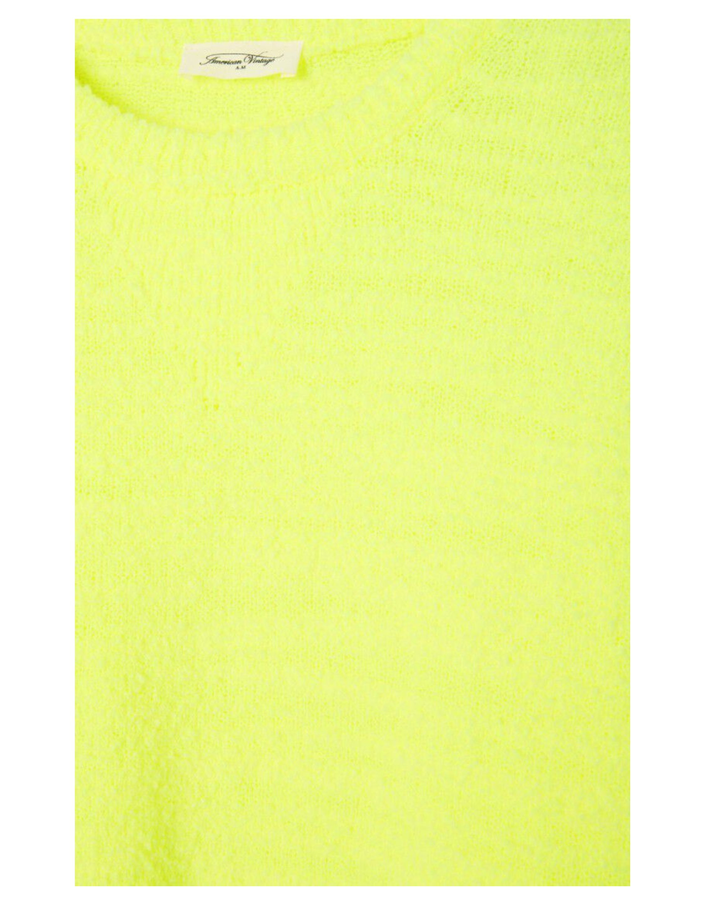 American Vintage Ligeway Sweaters Geel Lig18ae25