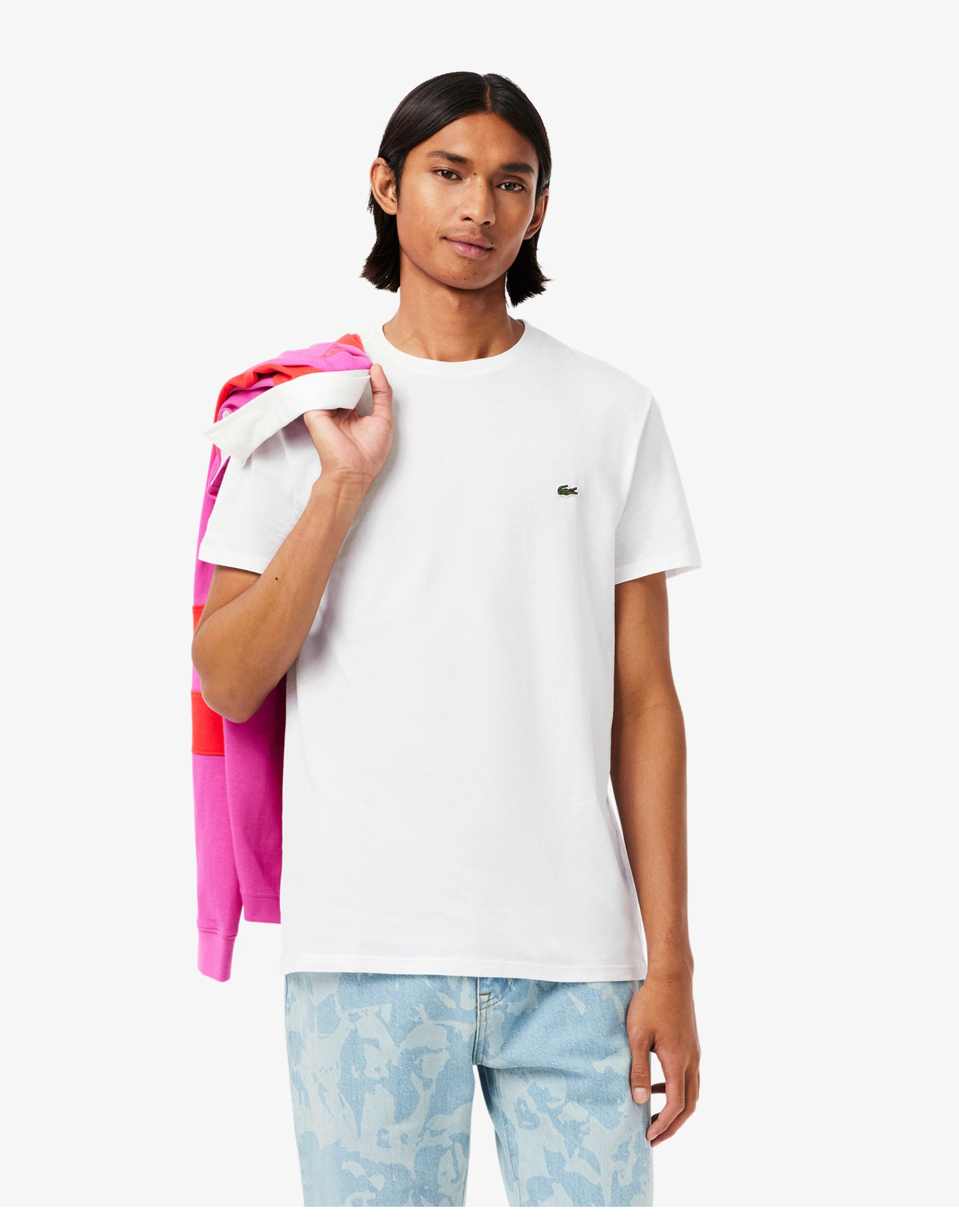 Lacoste  T-shirts Wit Th6709-51