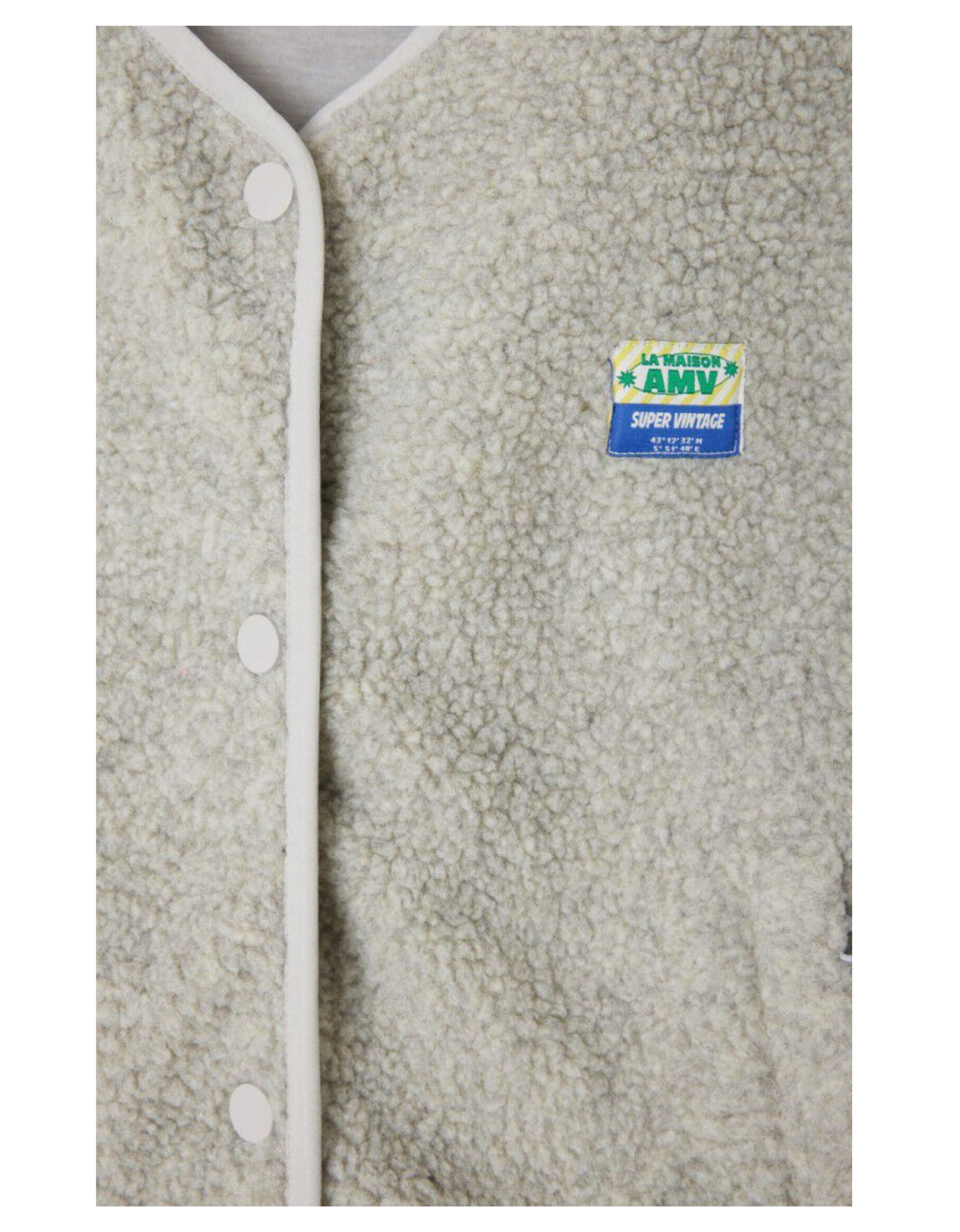 American Vintage Hoktown Gilets Lichtgrijs Hok16bh25
