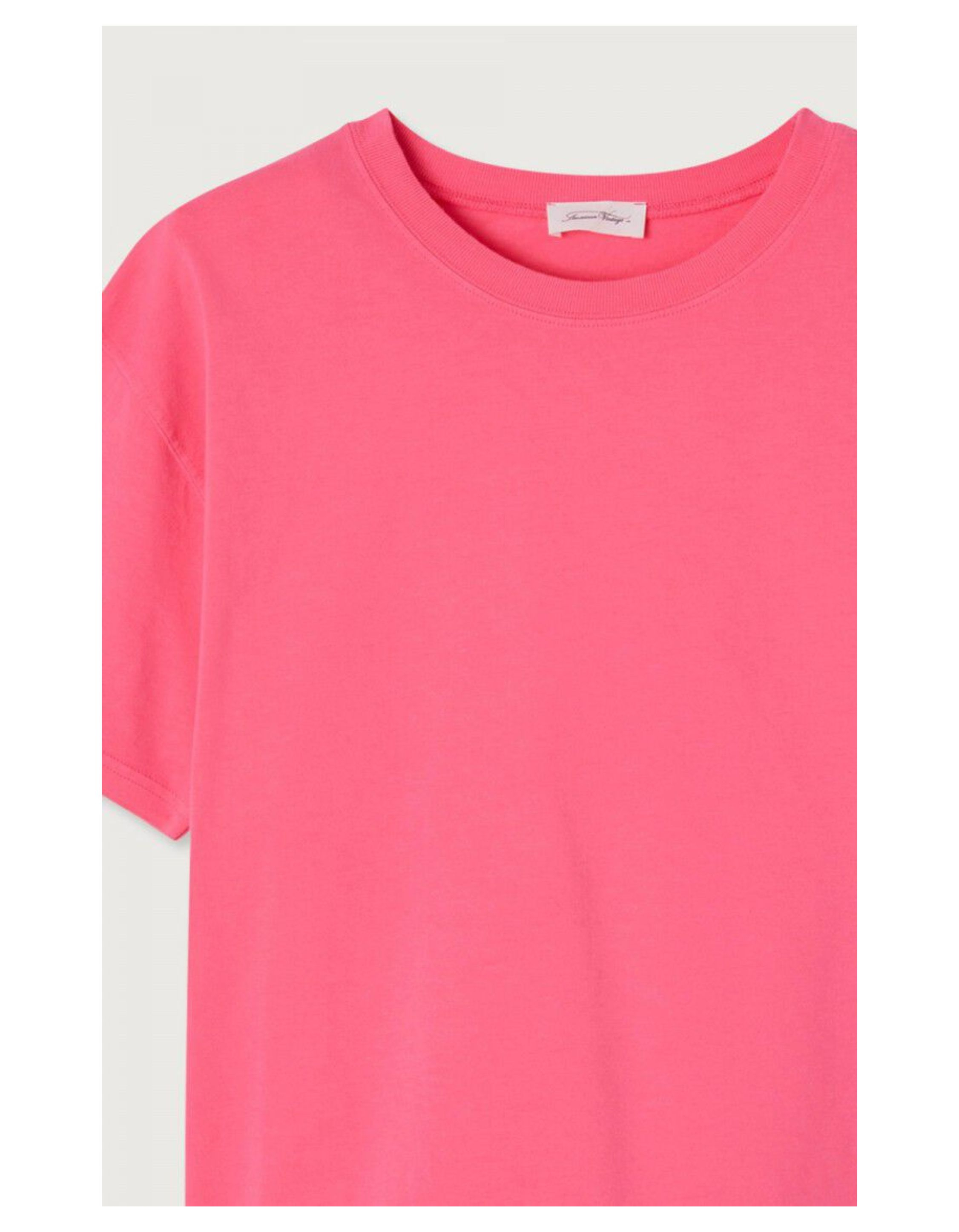 American Vintage Fizvalley T-shirts Roze Fiz02ah25