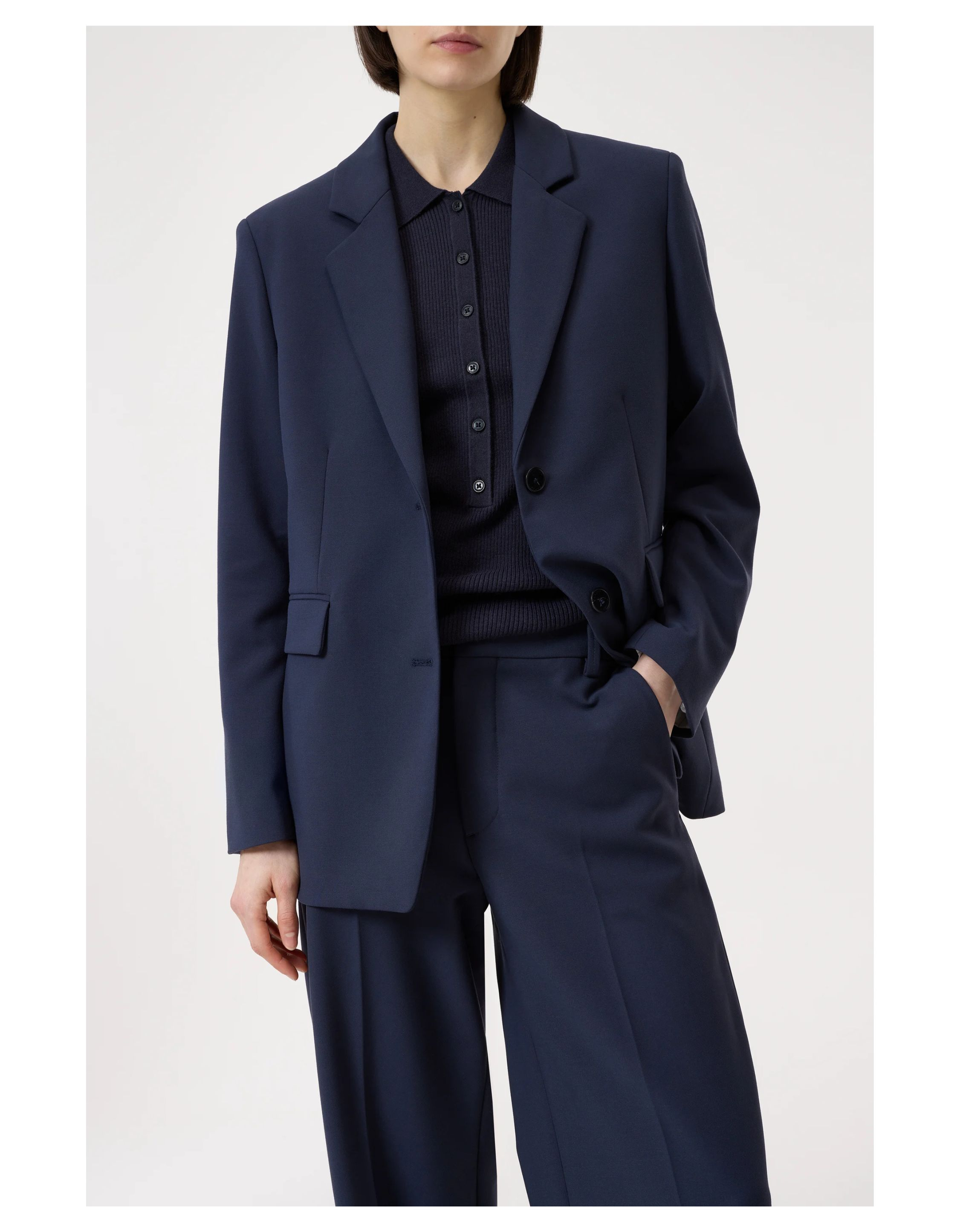 Closed  Blazers Donkerblauw C97148-35p-22