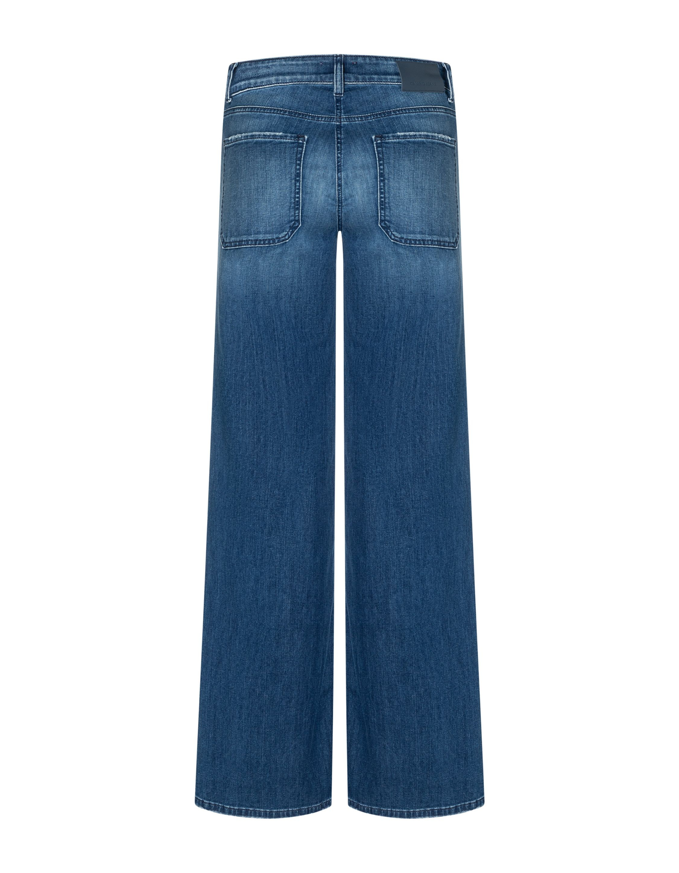Cambio Aimee Patched Pocket Jeans Blauw 9118 0117 00