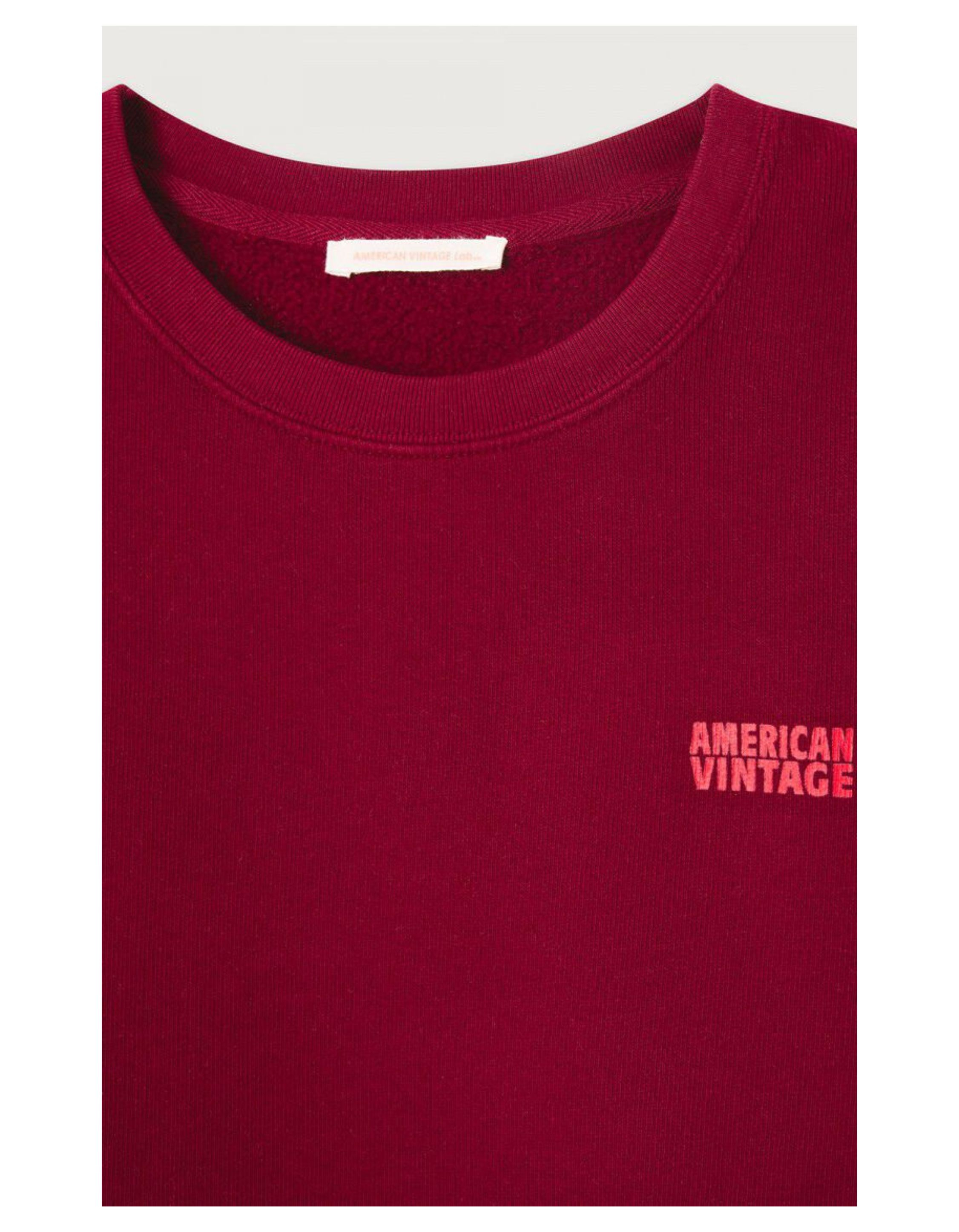 American Vintage Izubird Sweaters Bordeaux Izu03ah25