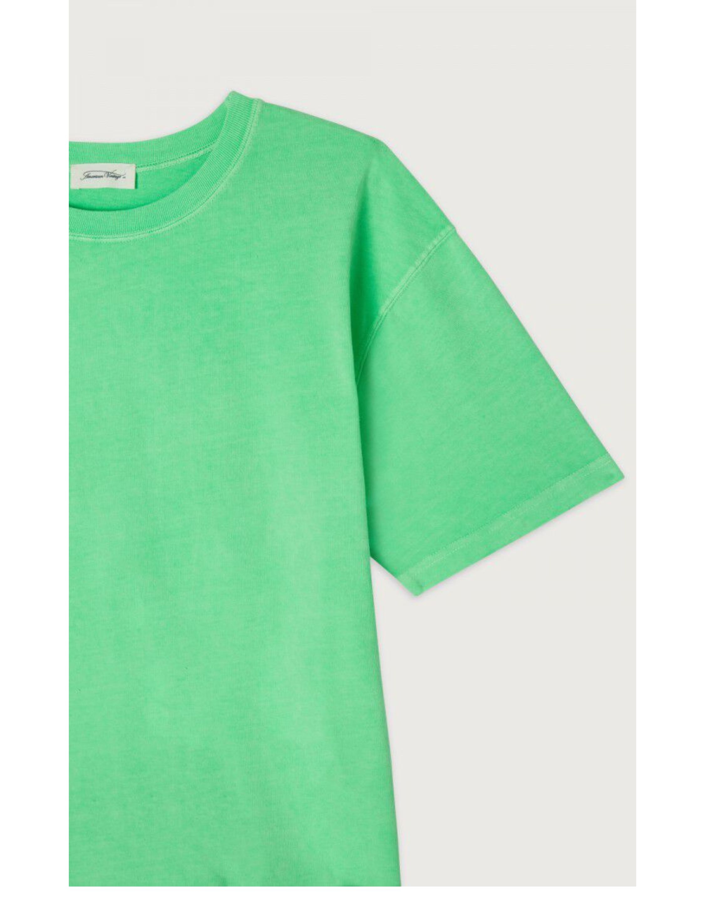 American Vintage Fizvalley T-shirts Groen Fiz02ah25
