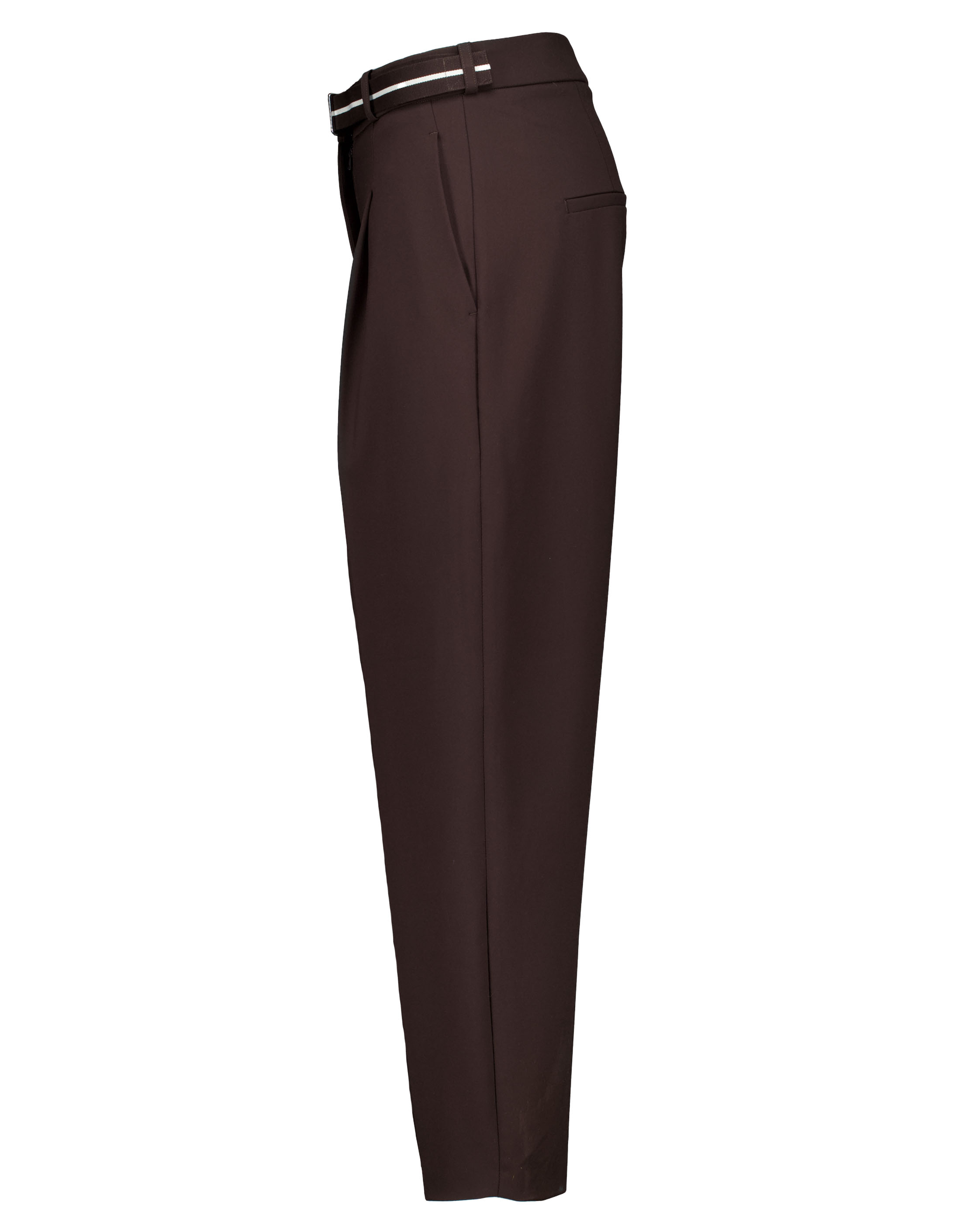 Cambio Elaine Pleat Pantalons Donkerbruin 6336 0349 02