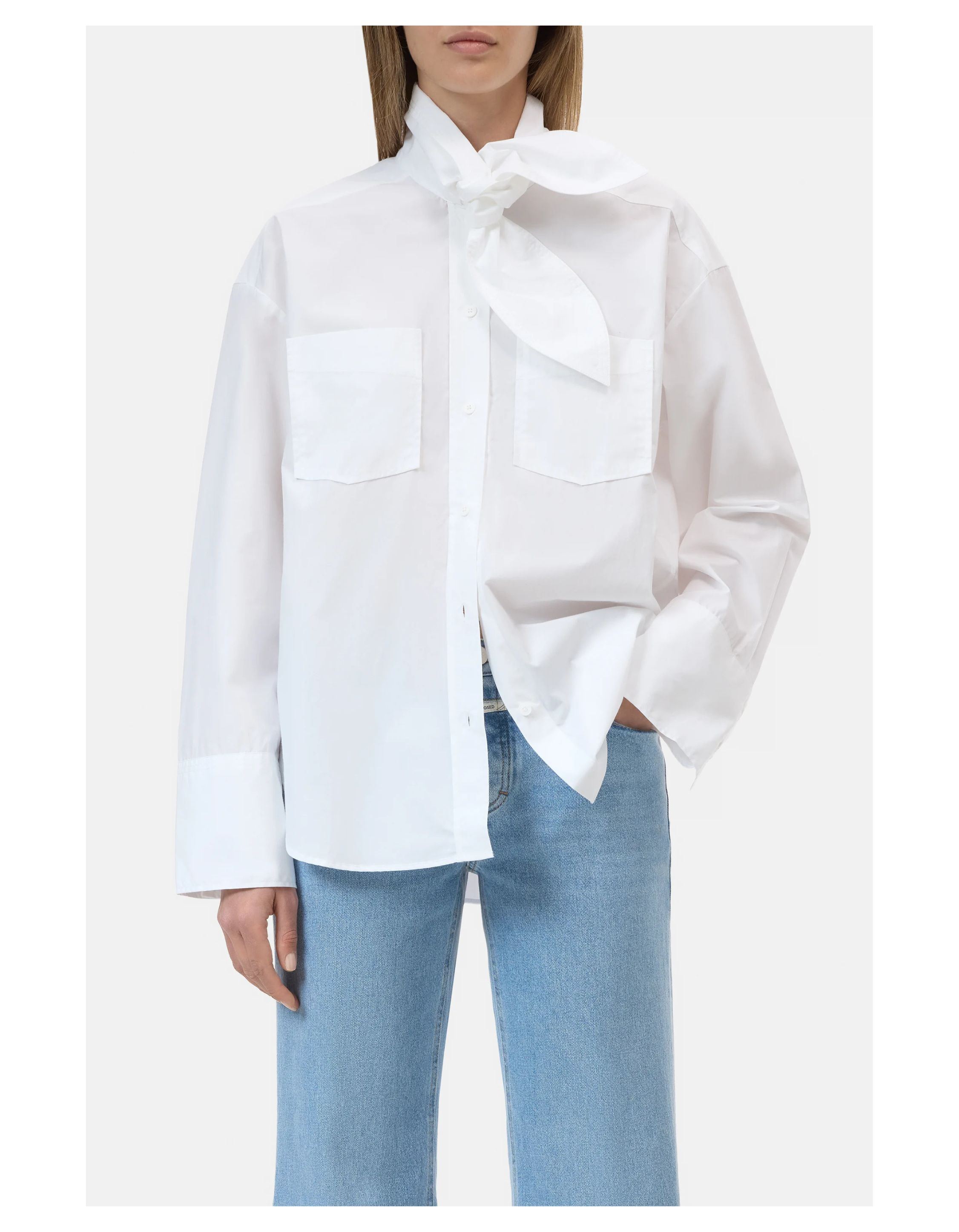 Closed Scarf Shirt Blouses Wit C94789-252-22