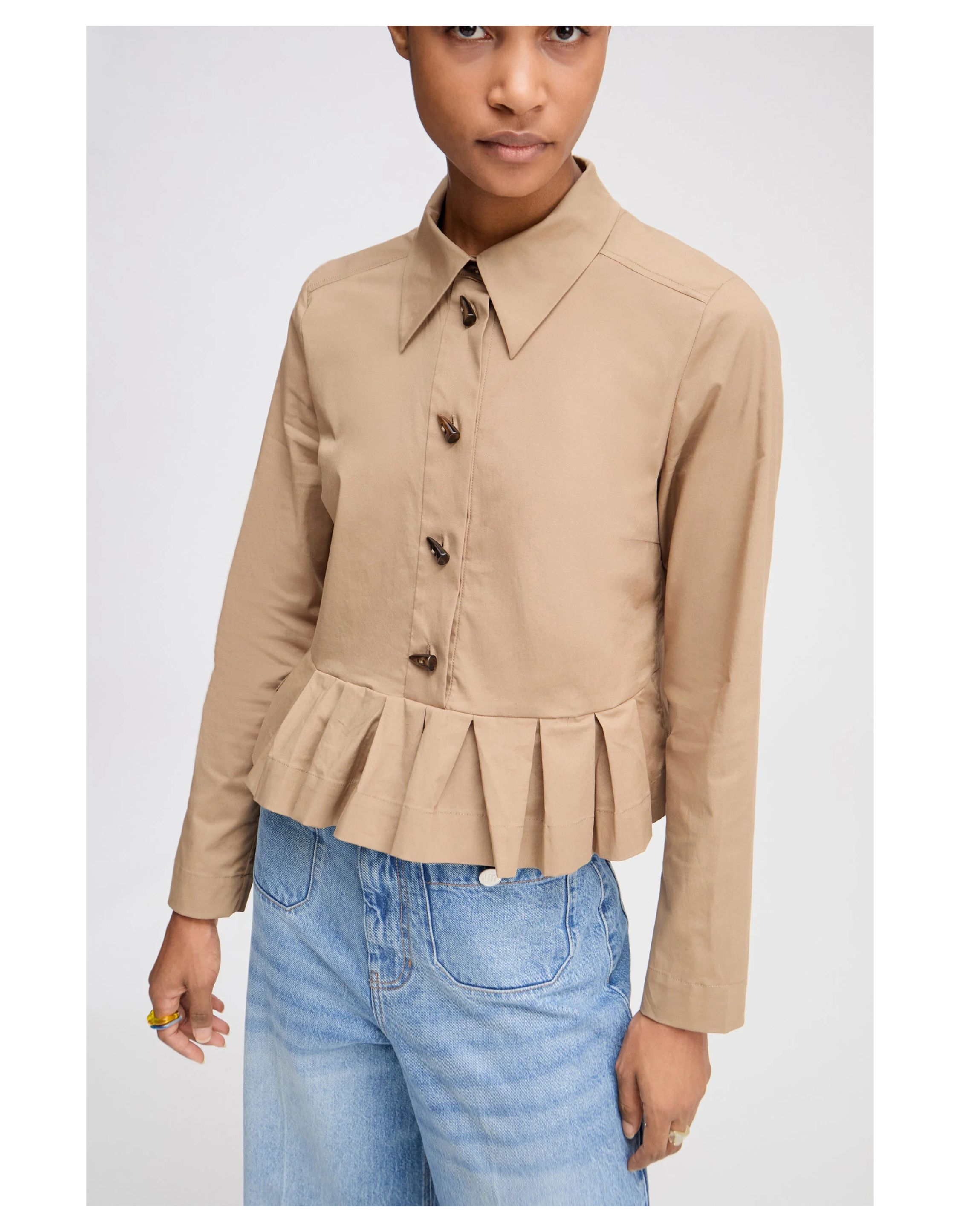 Munthe Lustona Blouses Camel 253-1024-25334