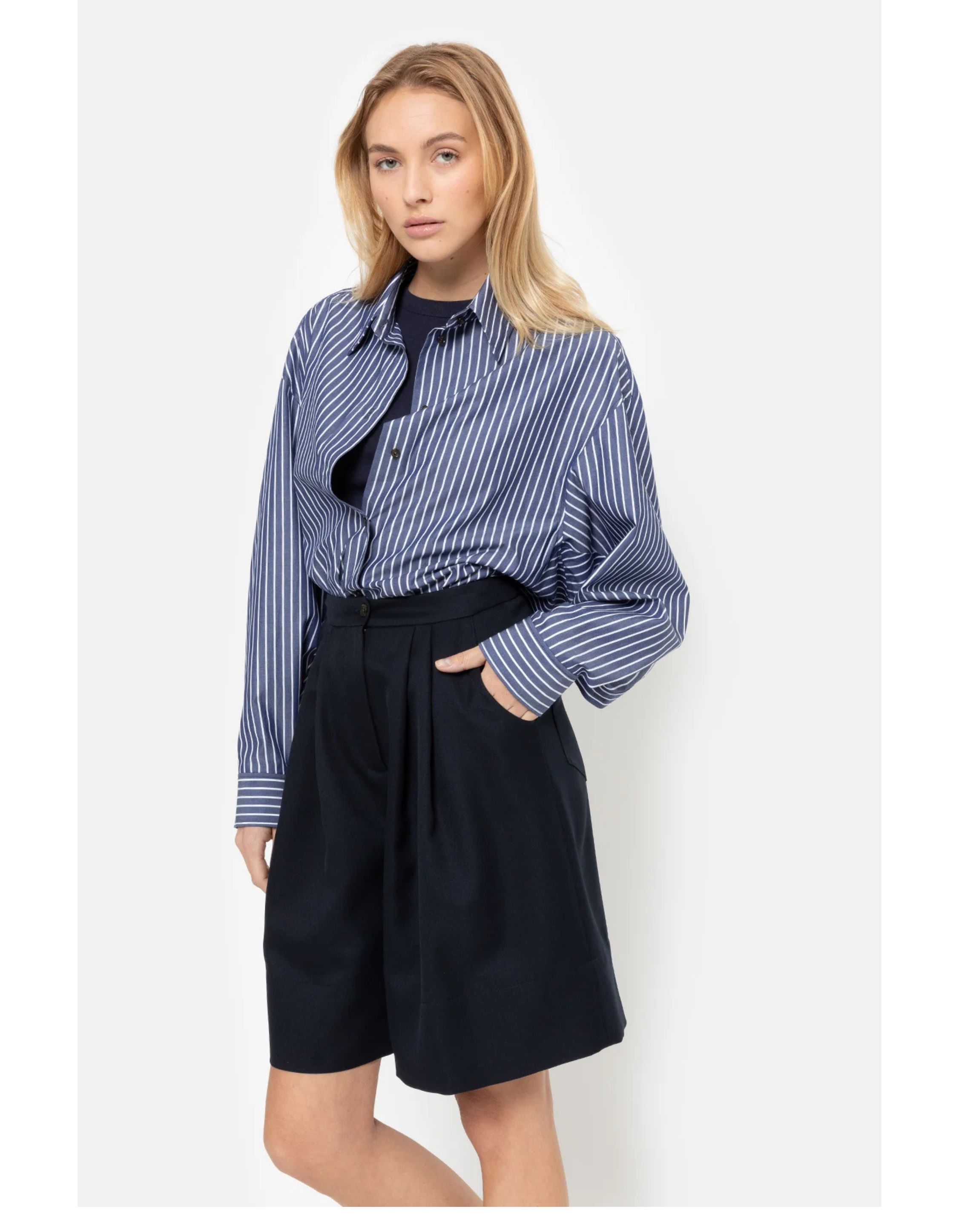 Âme Antwerp  Blouses Blauw Mason Poplin