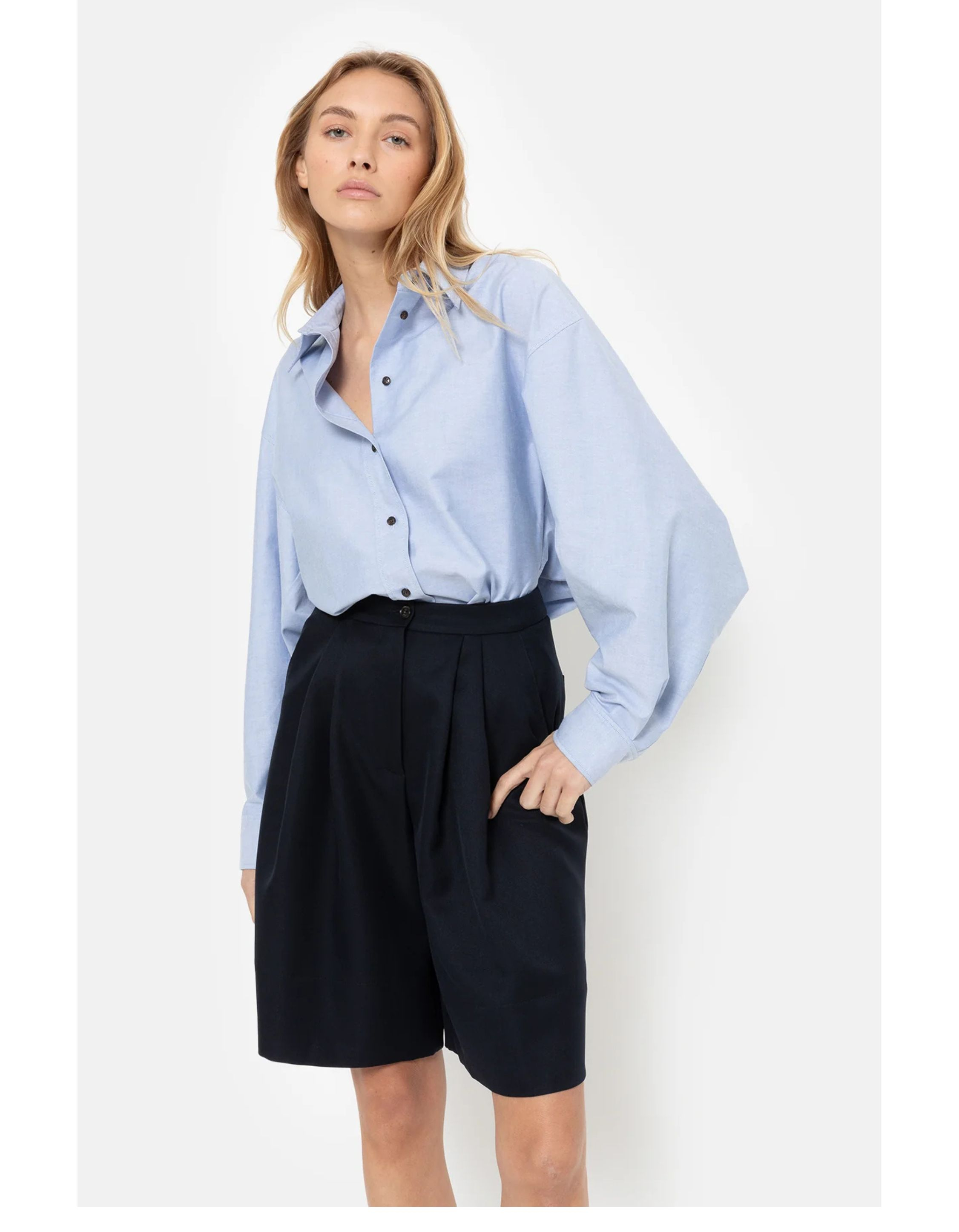 Âme Antwerp  Blouses Lichtblauw Mason Oxford