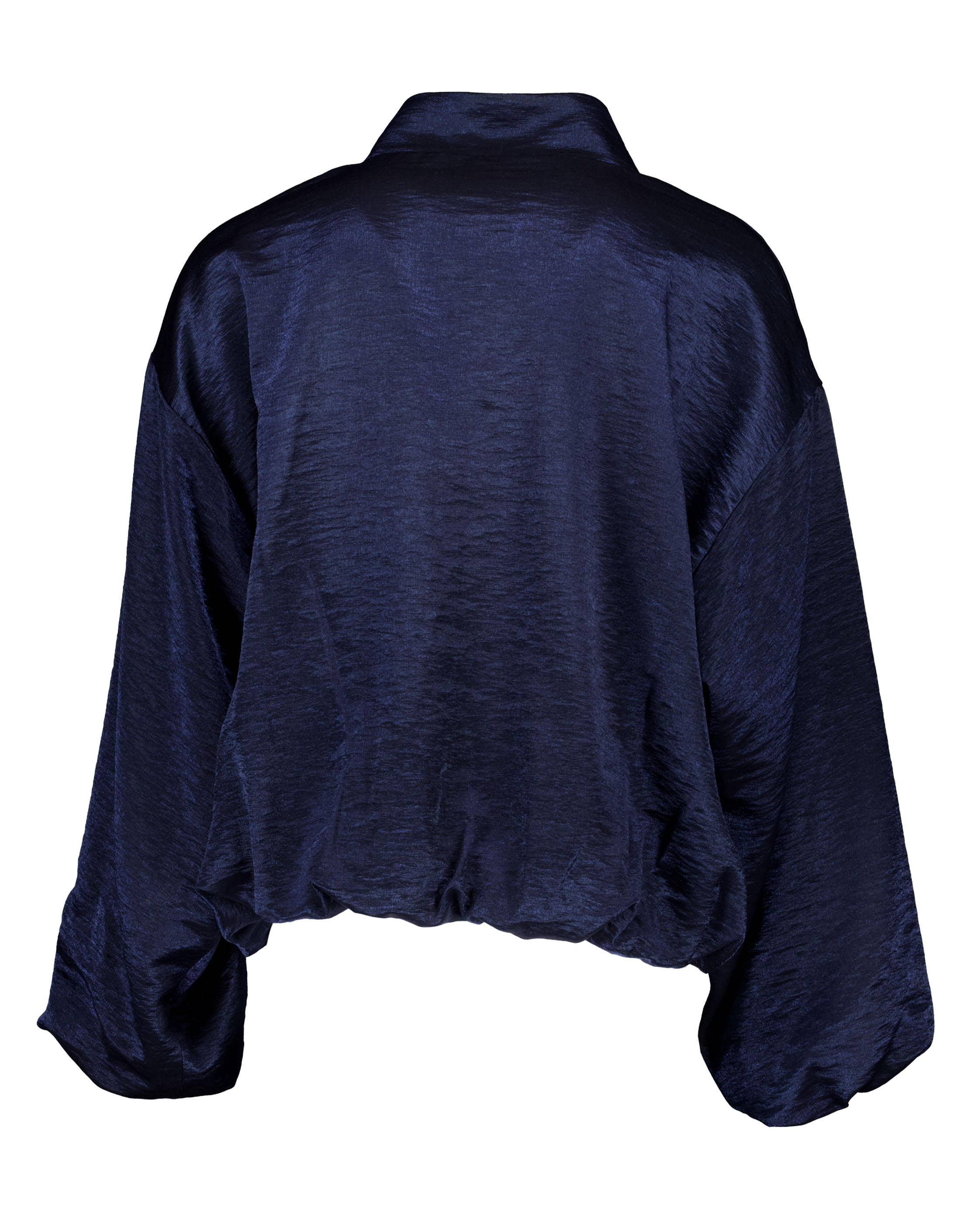 Femmes Du Sud Jk-0017 Jackets Donkerblauw Lacy Satin