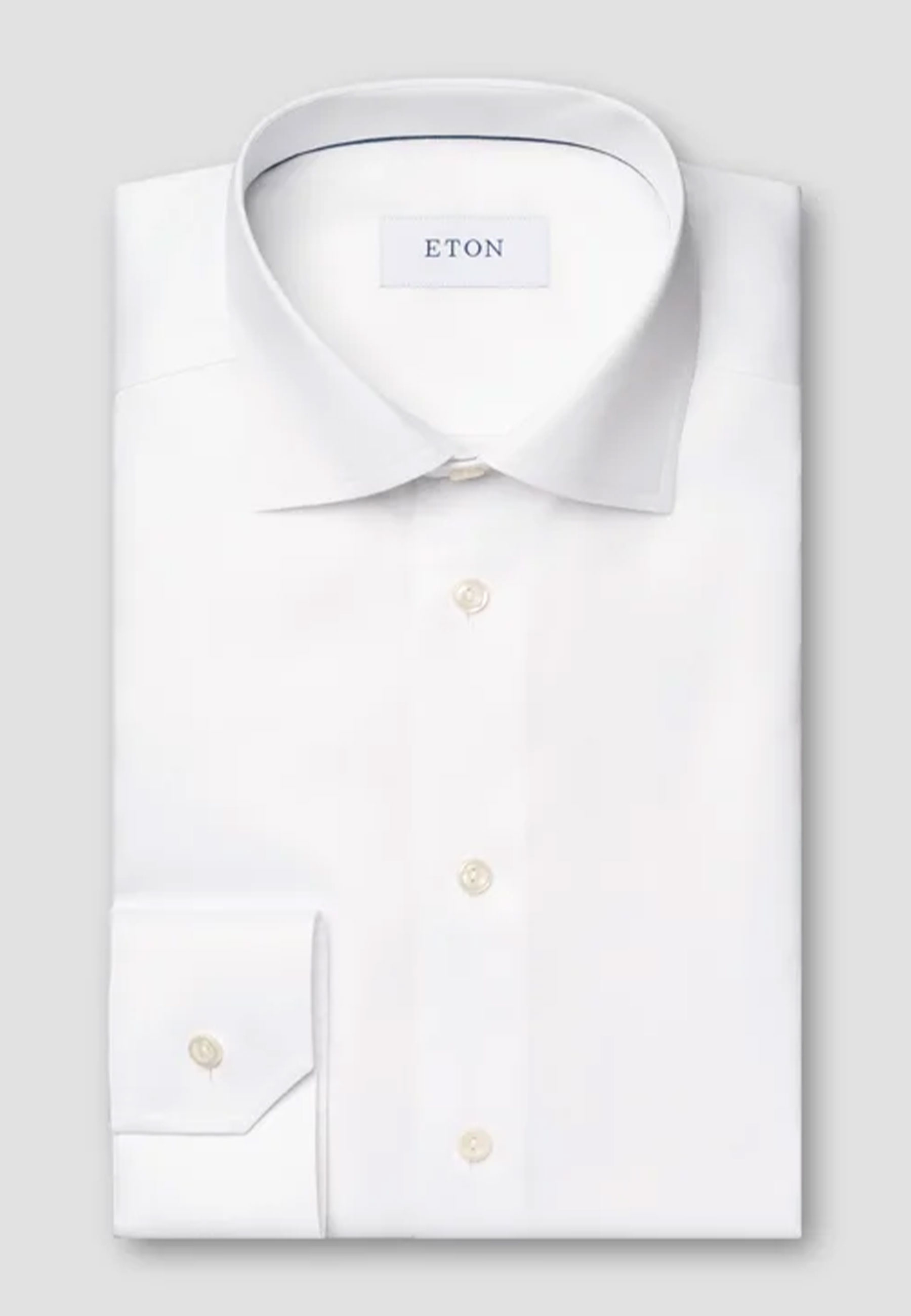 Eton  Lange Mouw Overhemden Ecru 100012363