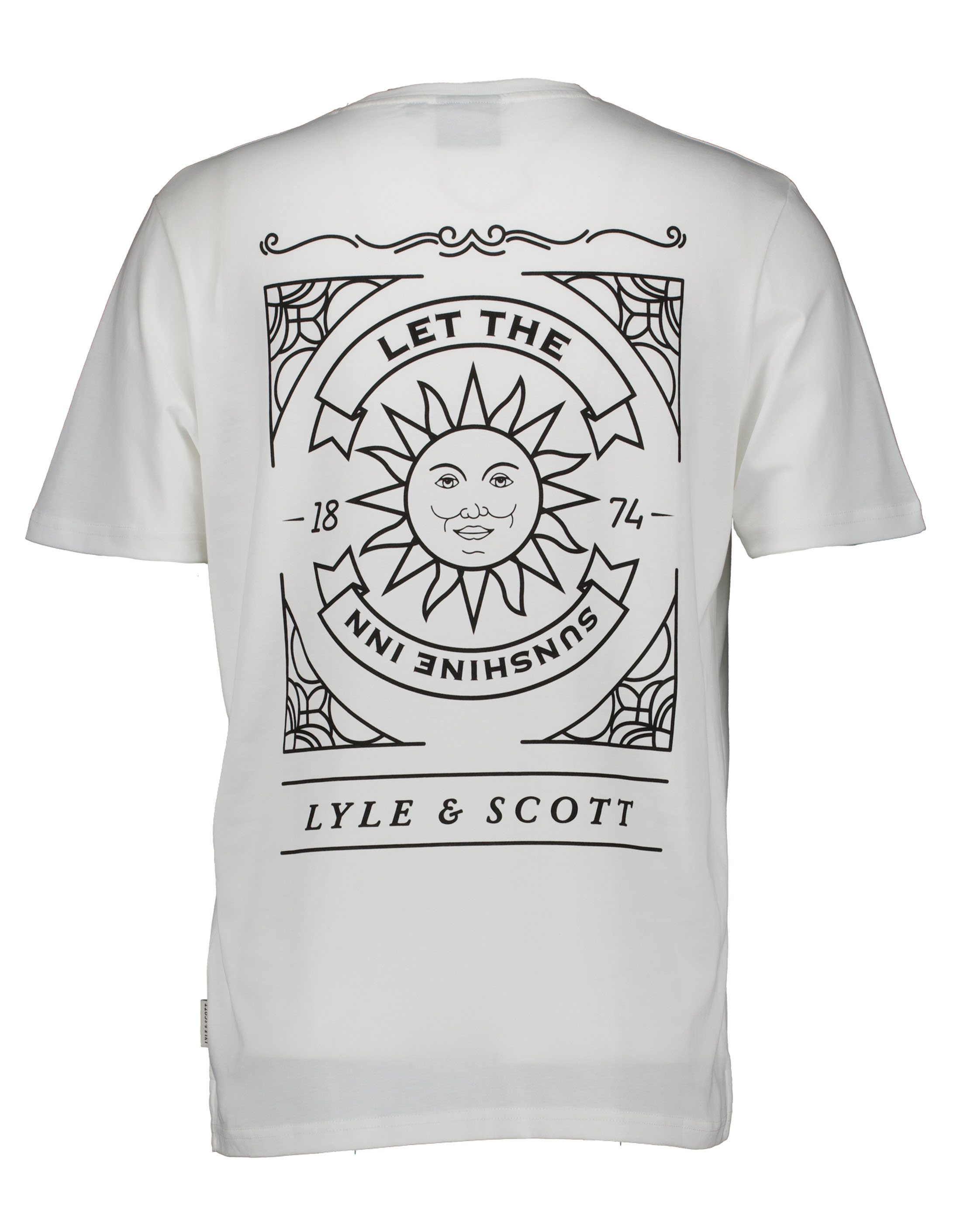 Lyle&scott Sunshine Inn Graphic T-shirts Wit Ts2307v