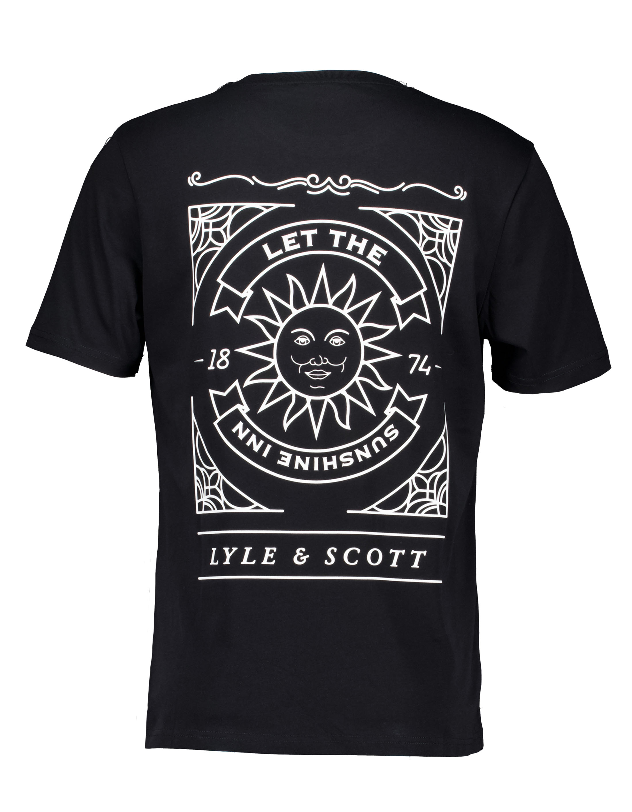 Lyle&scott Sunshine Inn Graphic T-shirts Zwart Ts2307v