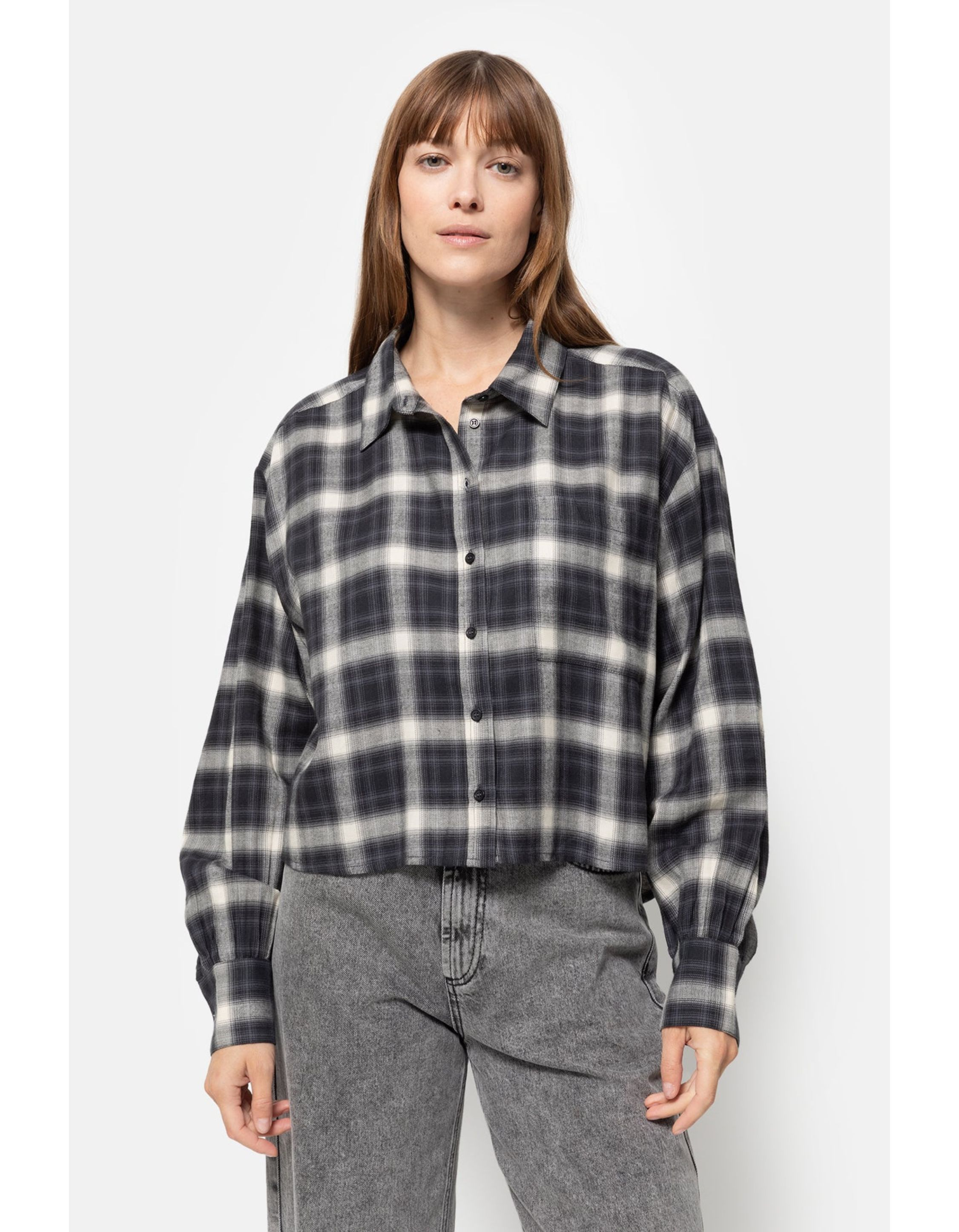 Âme Antwerp Cropped Shirt  Zwart Karlotta