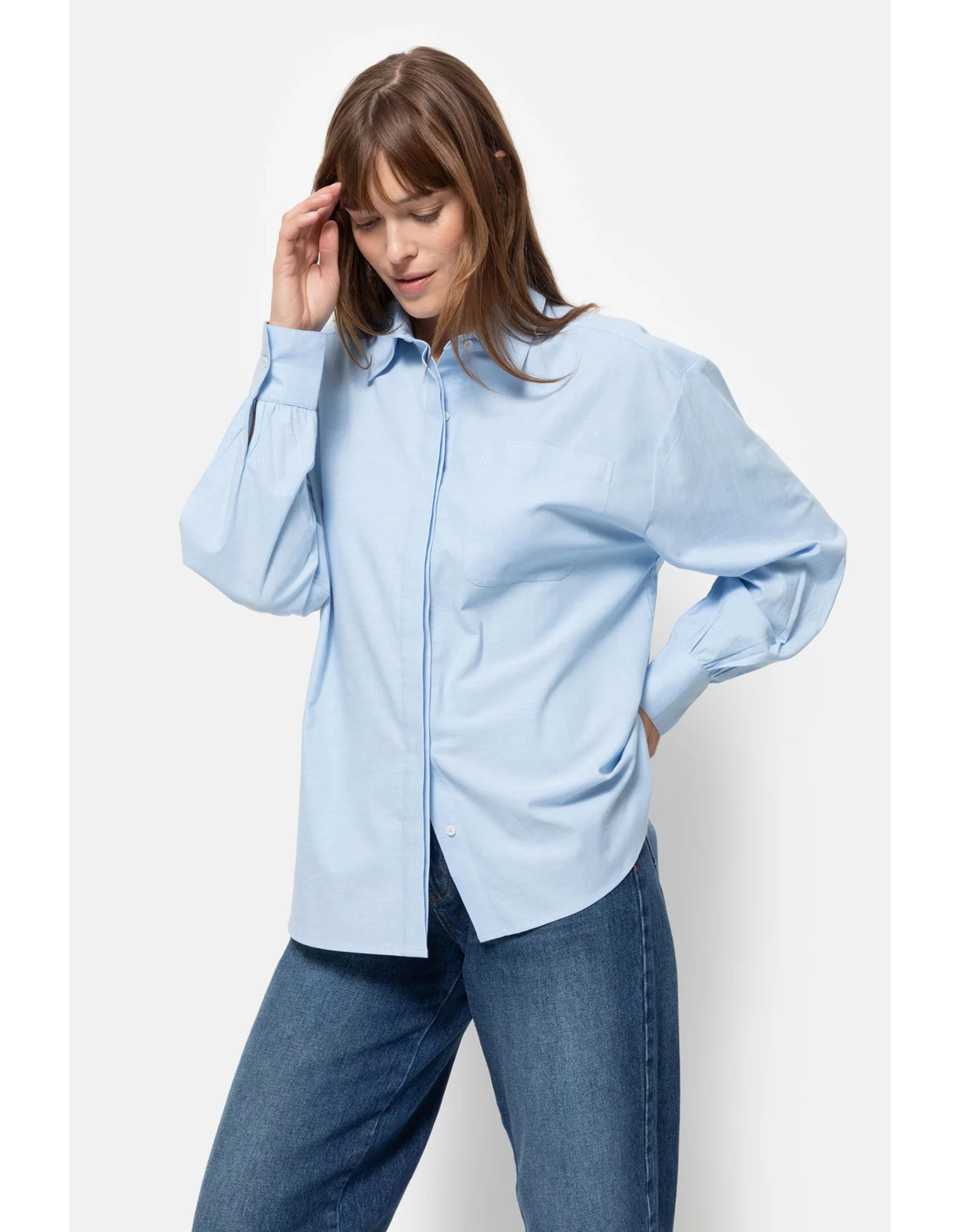 Âme Antwerp Oxford Shirt  Lichtblauw Madeline