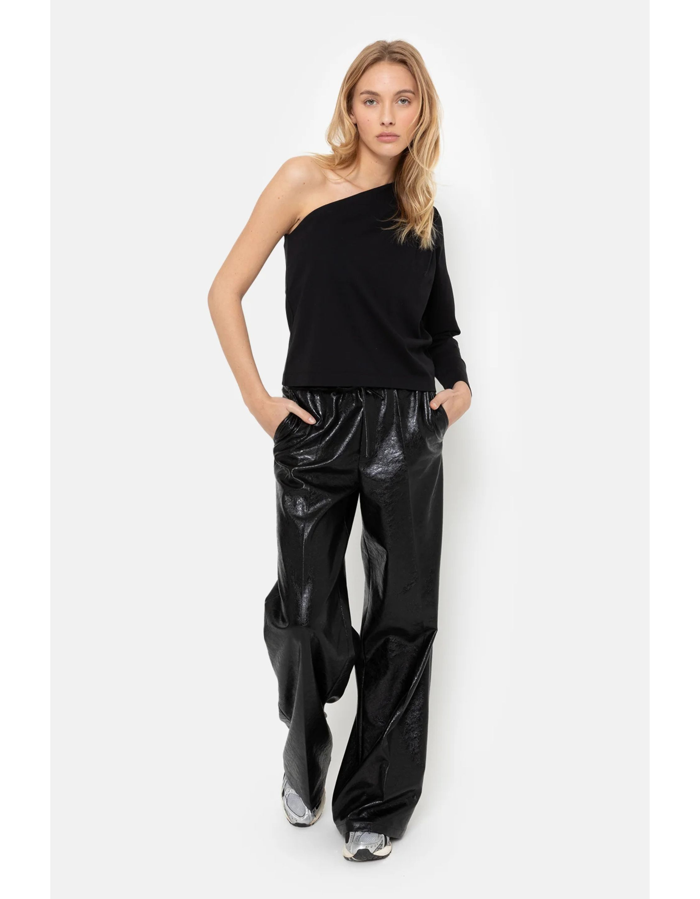 Âme Antwerp Fake Leather Pants  Zwart Jules
