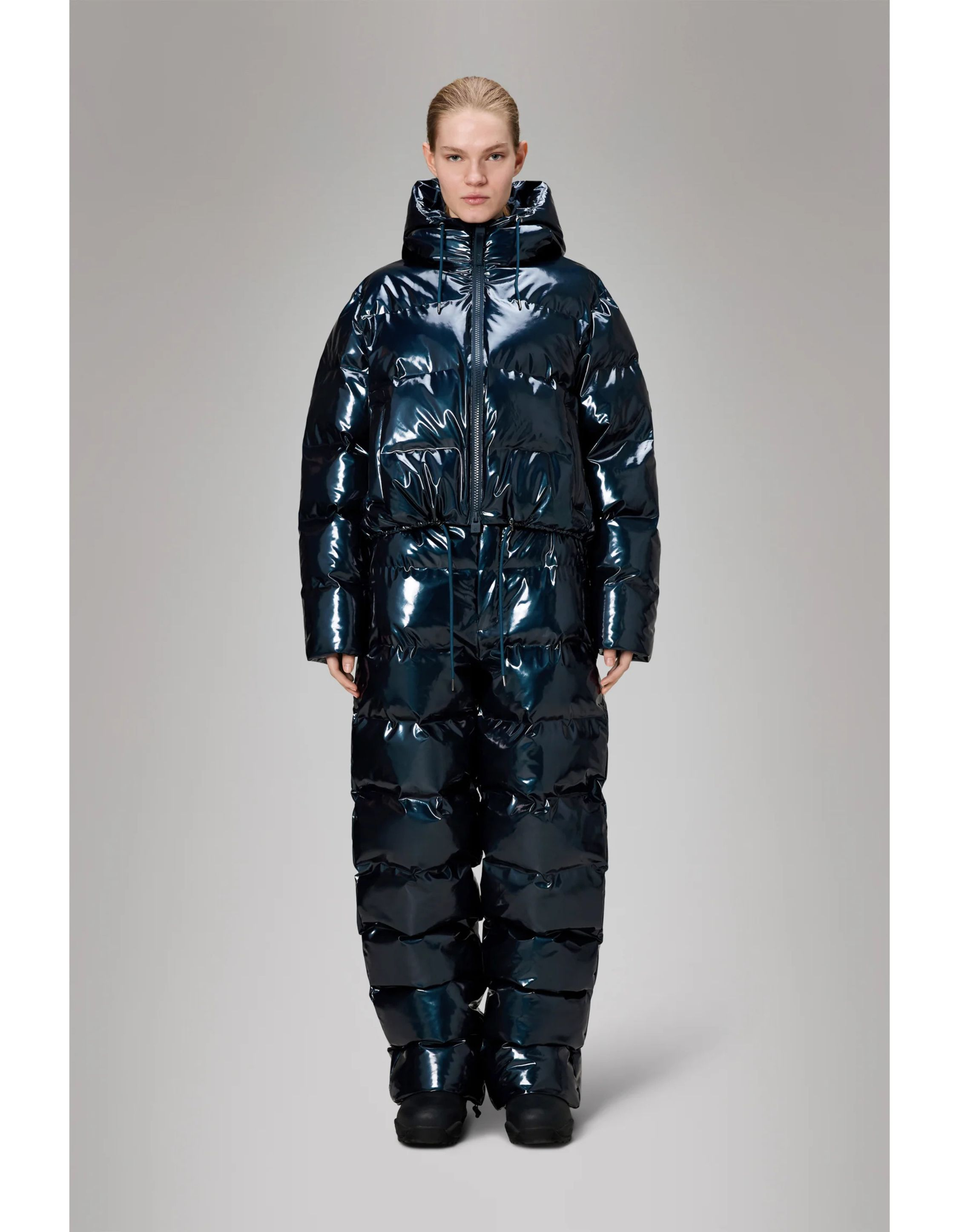 Rains Alta Short Puffer Jacket W3t3 Regenjas Blauw 15150