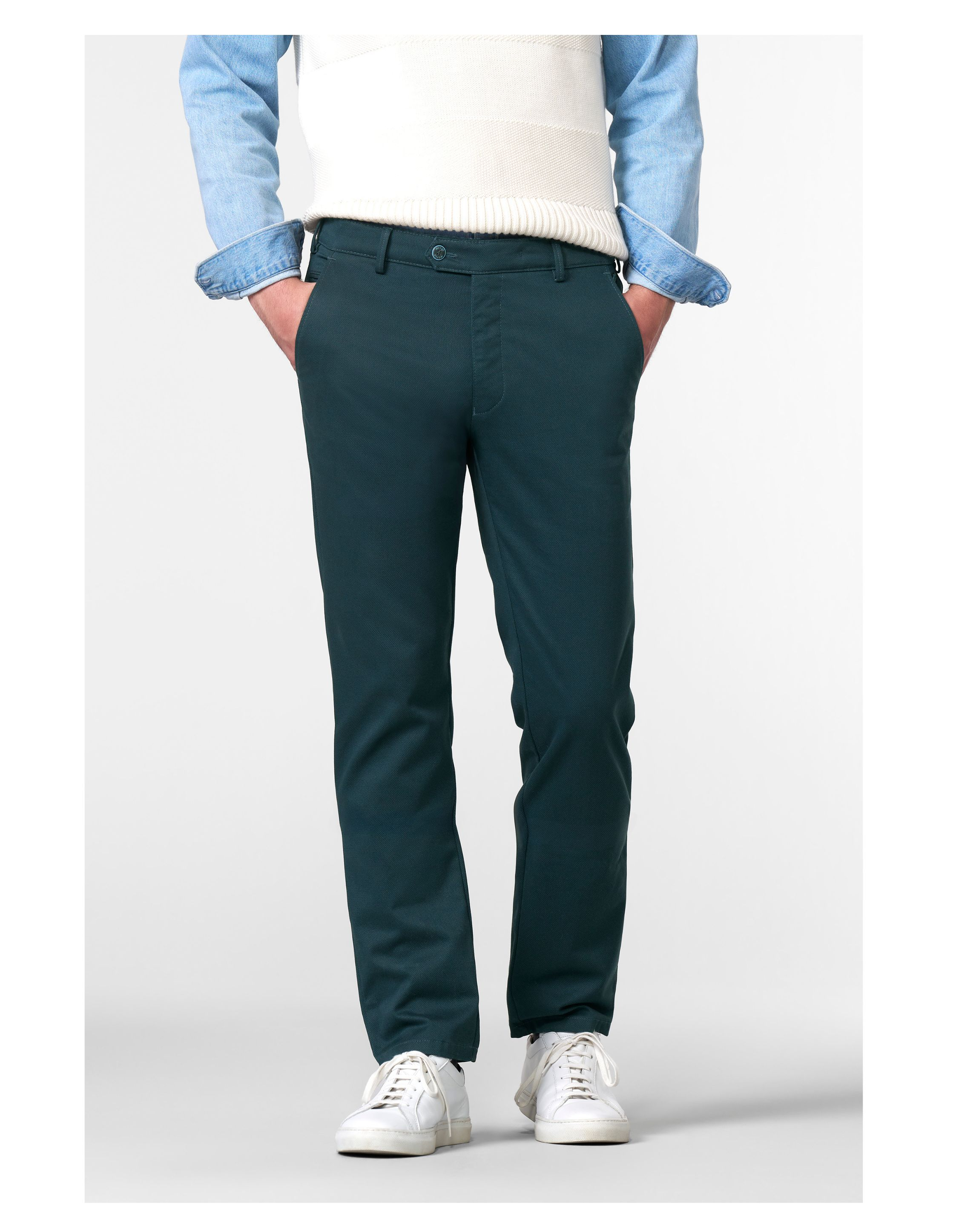 Meyer 102 Bonn Chino Blauw 2-5654