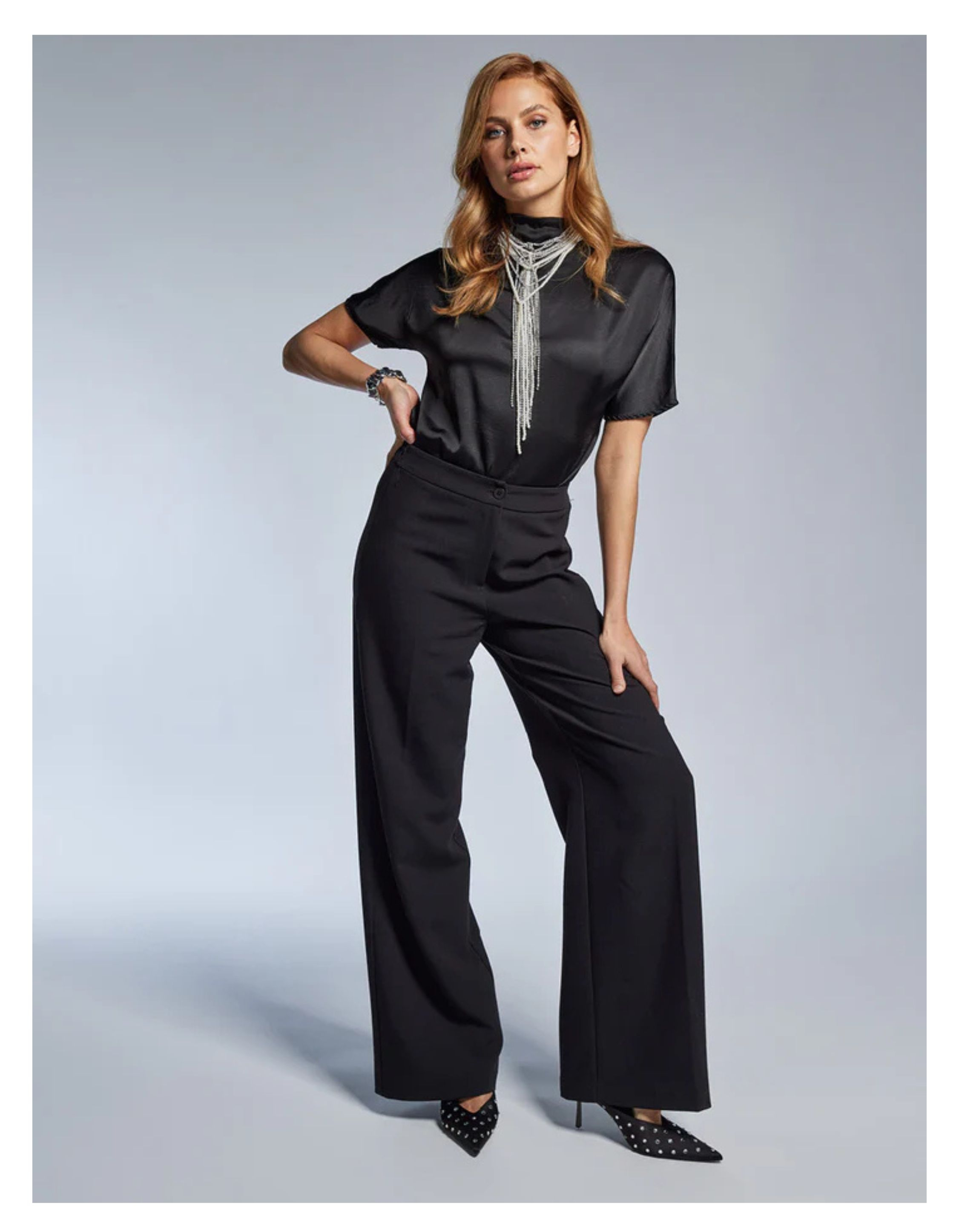 Freebird Trouser Pantalons Zwart Phileine