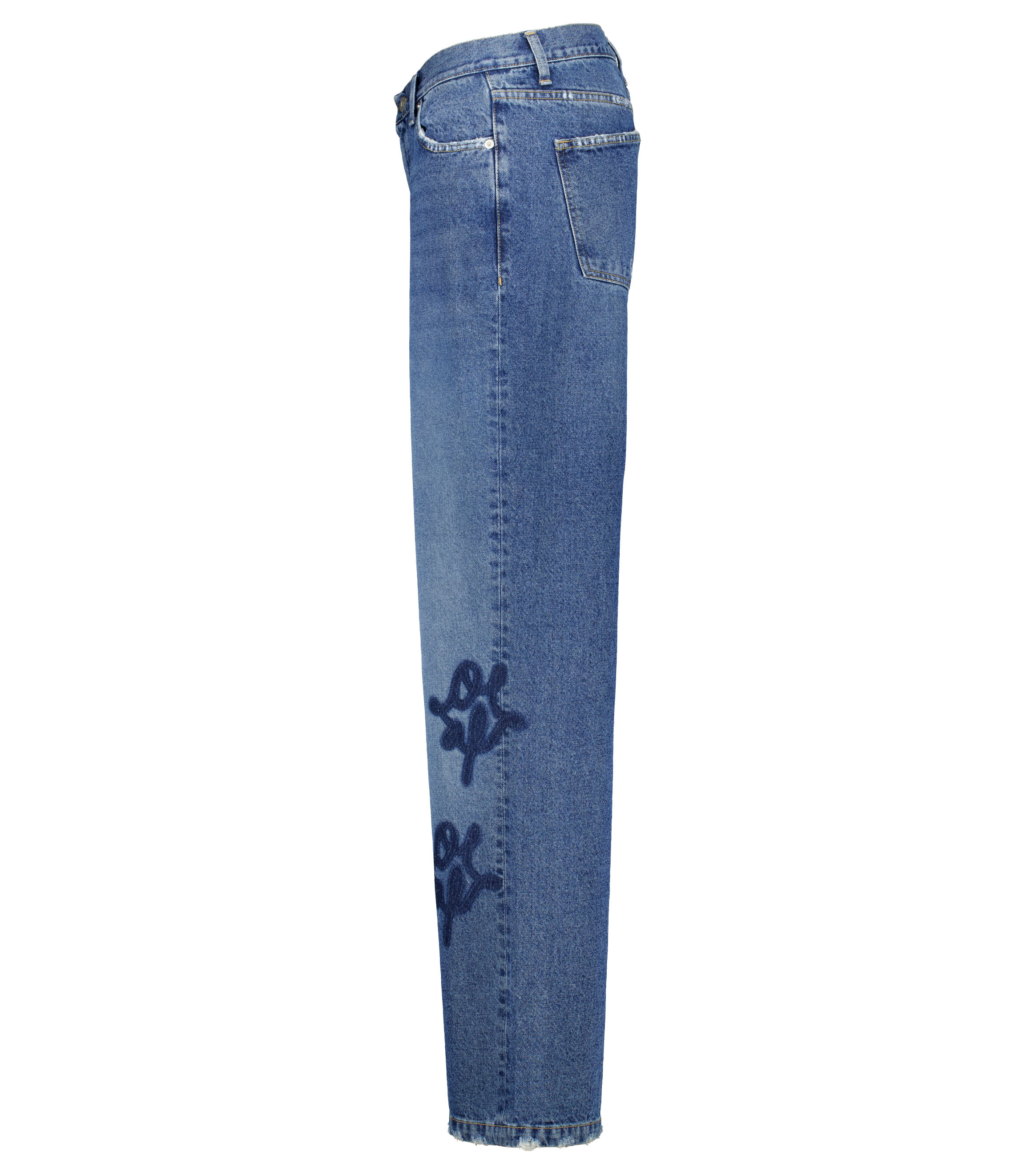 Olaf Monogram Denim Pant Jeans Blauw W220402