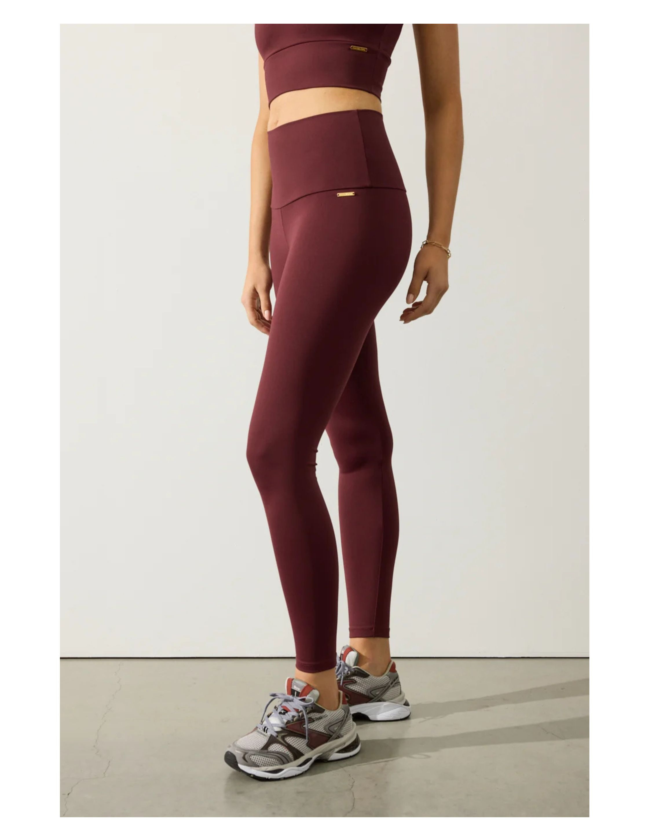 Deblon Sports Classic Leggings High Waistband Leggings Bordeaux 2530107