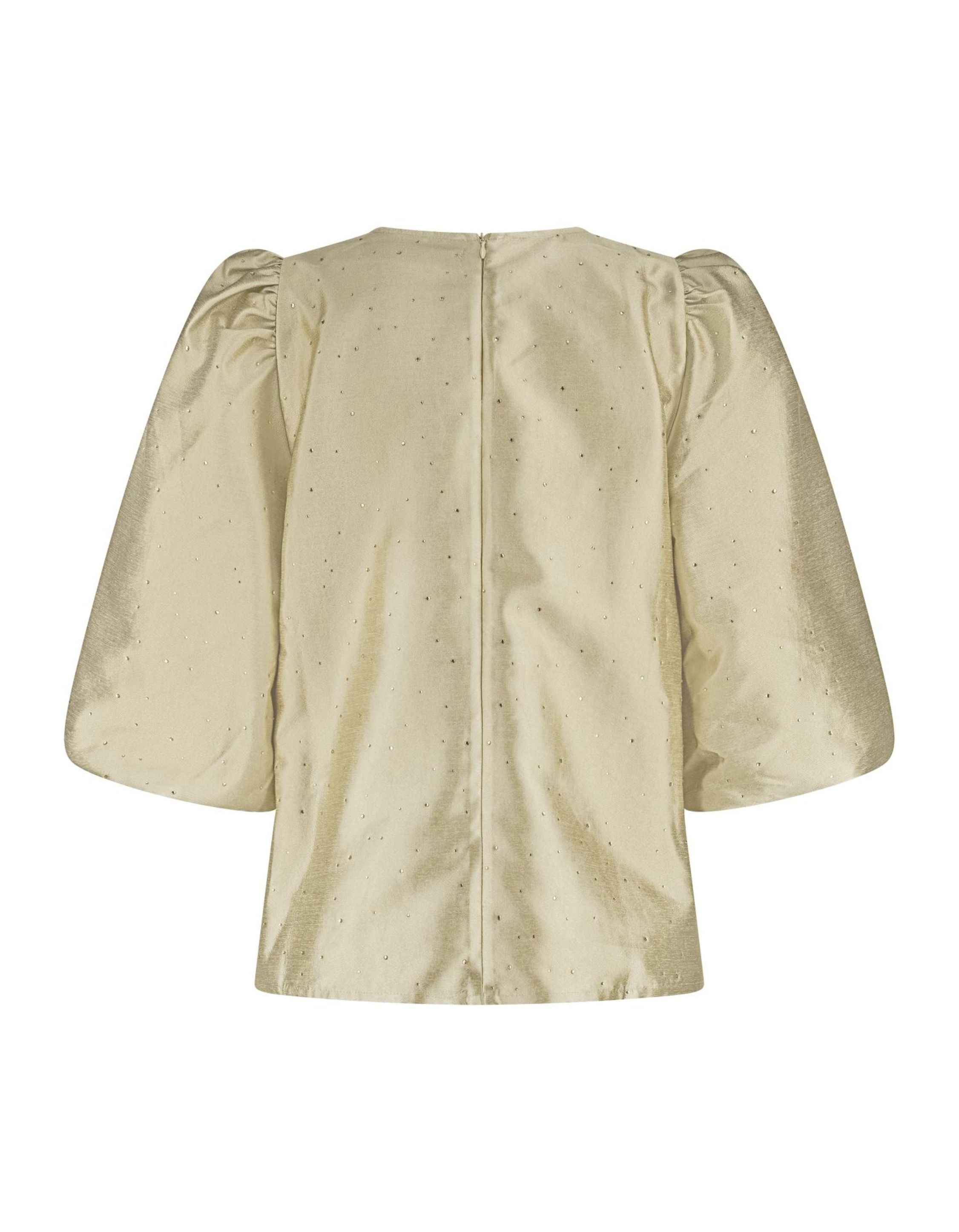 Nukus Delilah Blouse Strass  Goud Nkf02002