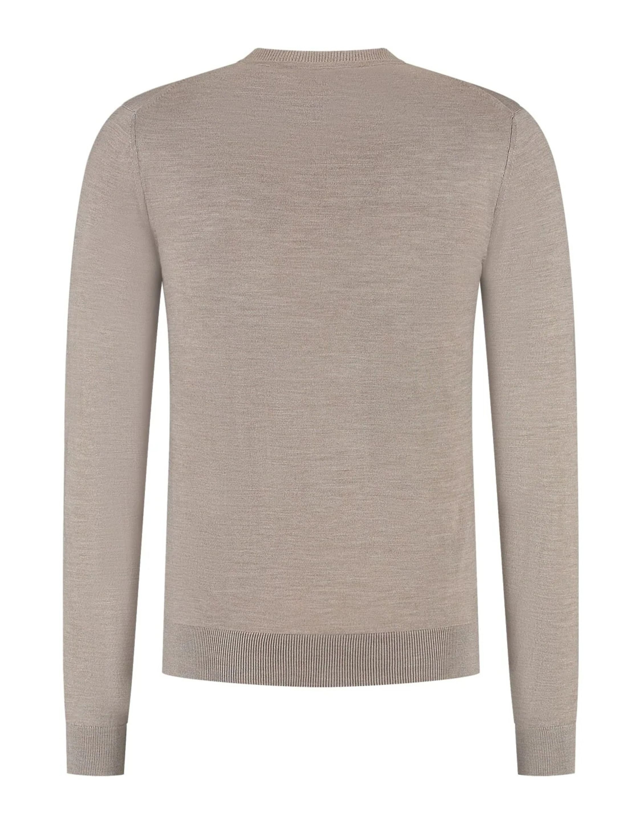 Malelions Premium Merino Sweaters Taupe Mp1-aw25-07