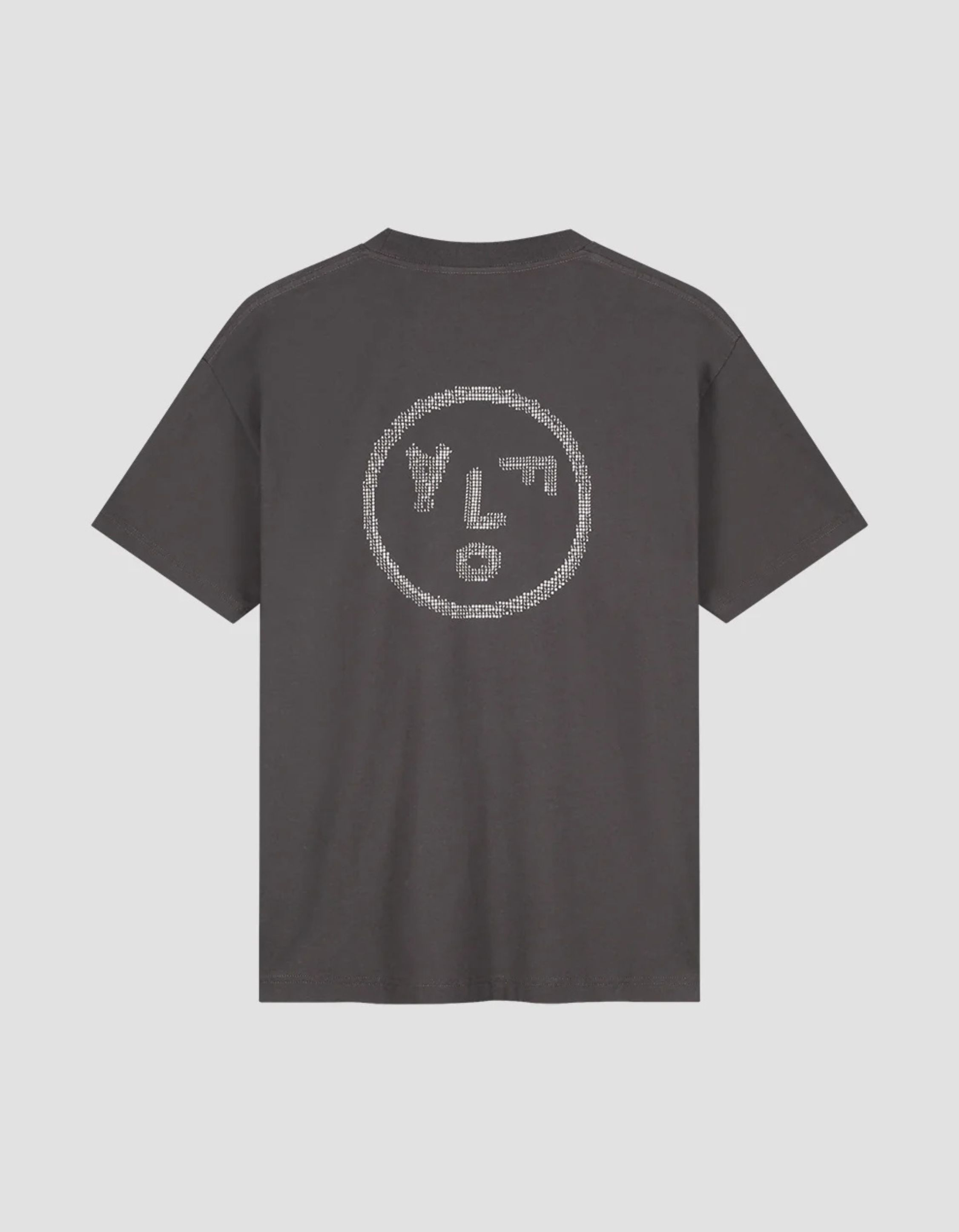 Olaf Crafted Face Tee T-shirts Donkergrijs M230102