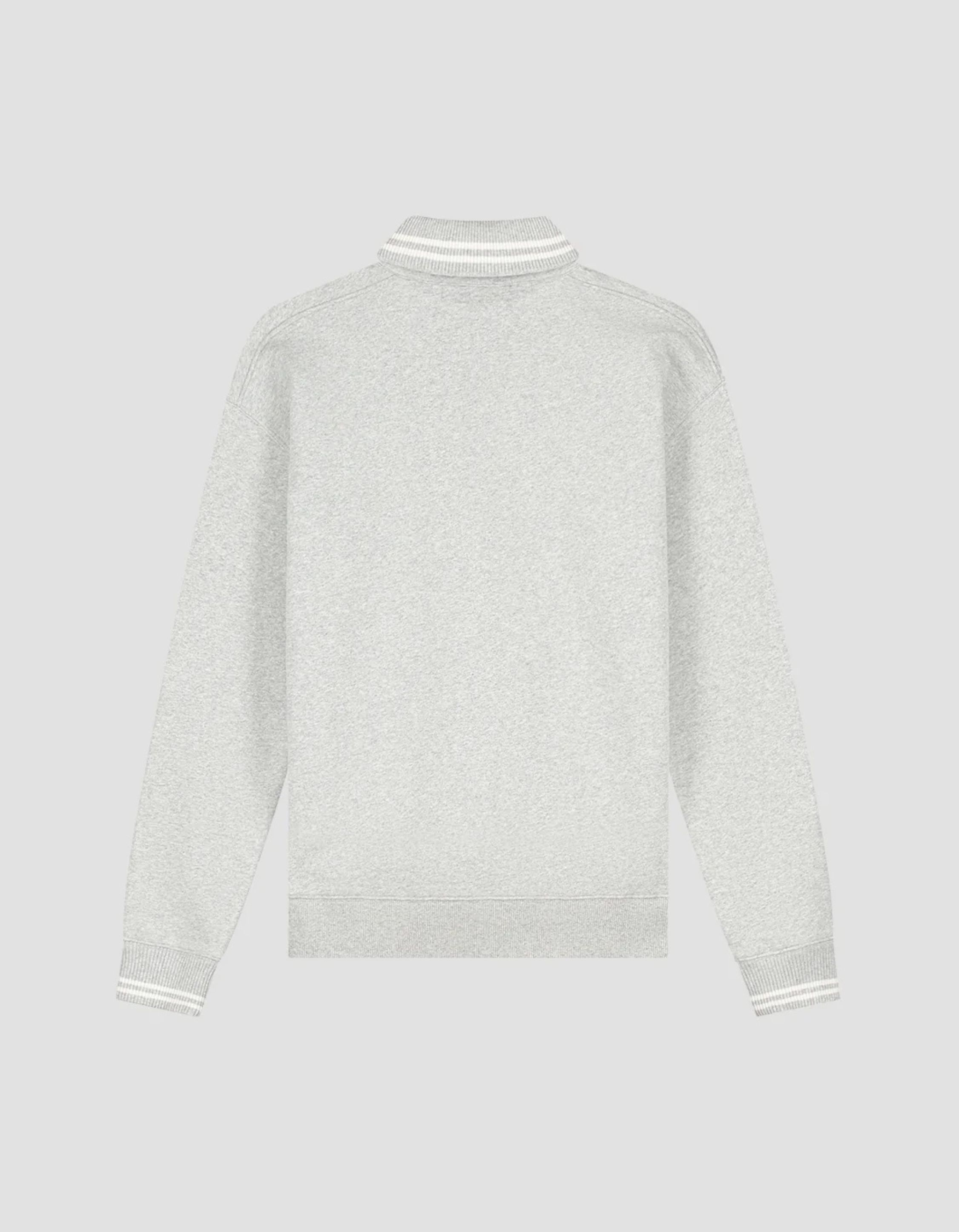 Olaf Tipping Detail Oversized Polo Polos Grijs M230205