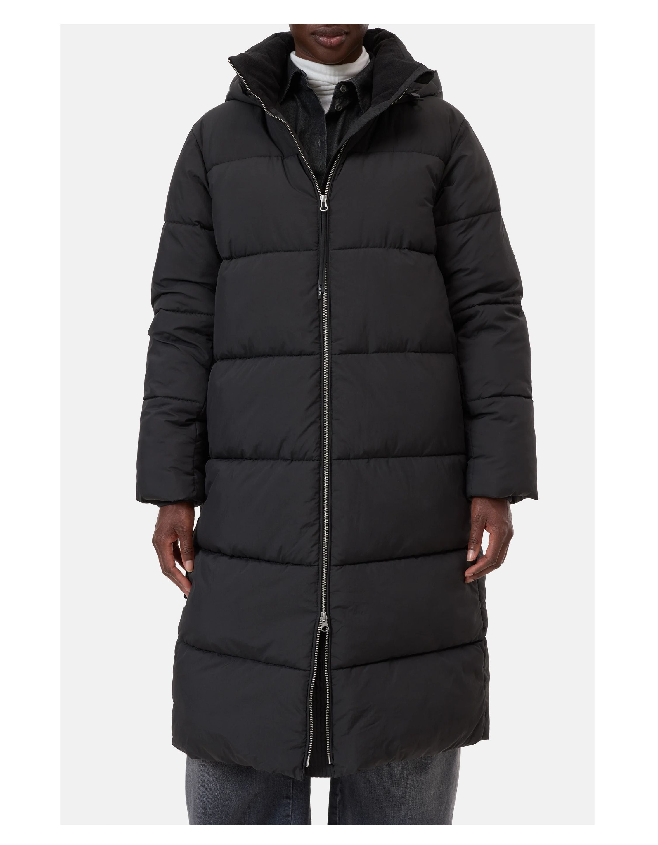 Closed Puffer Coat  Zwart C97378-69f-22