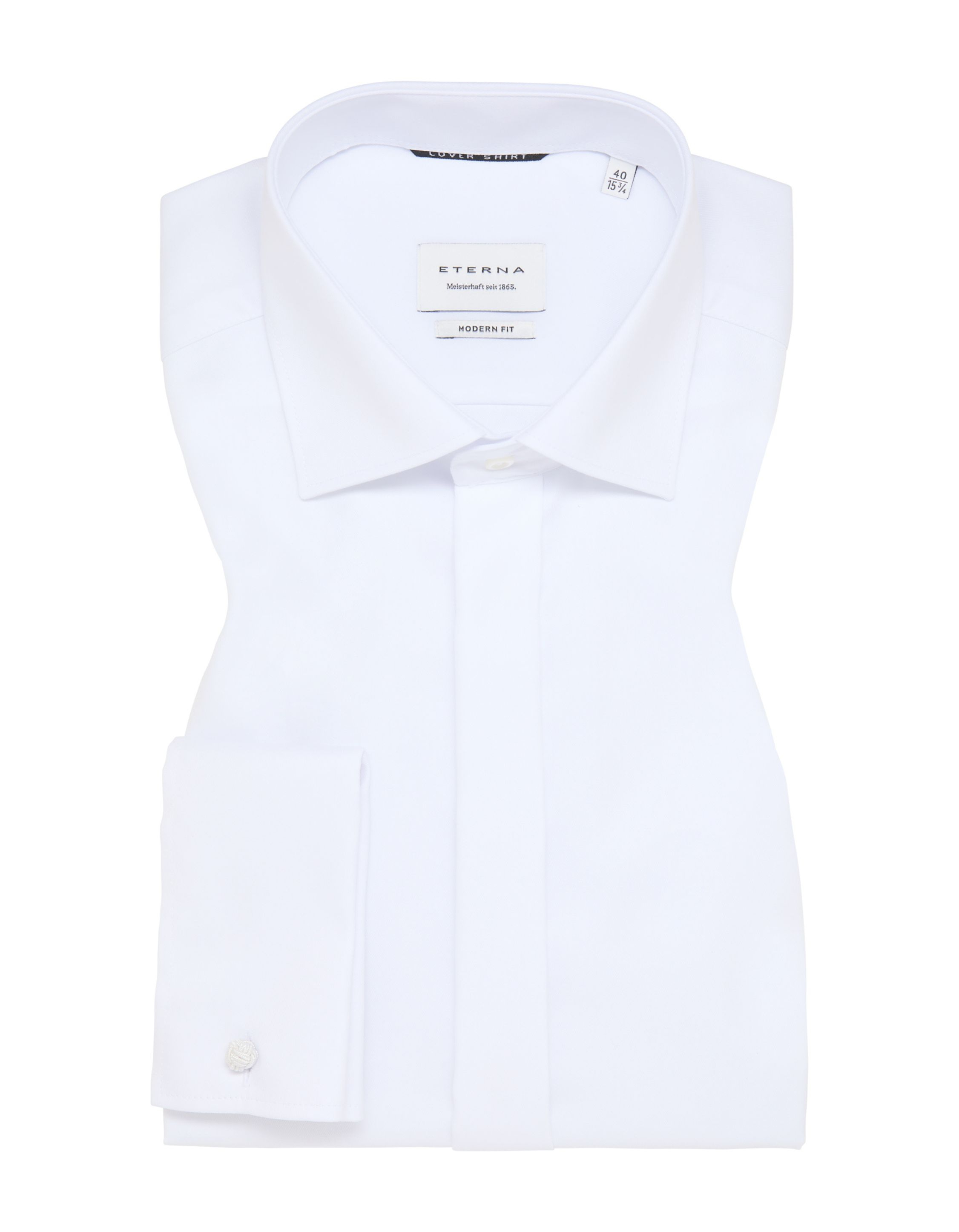 Eterna - Lange Mouw Overhemden Wit 8817 X367
