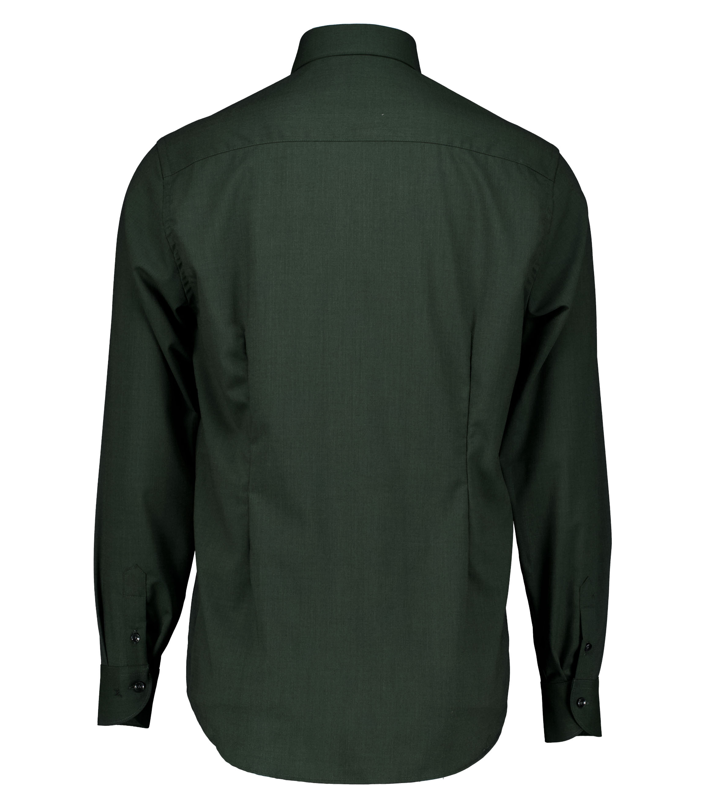 John Miller 5710412 Lange Mouw Overhemden Donkergroen 5710412
