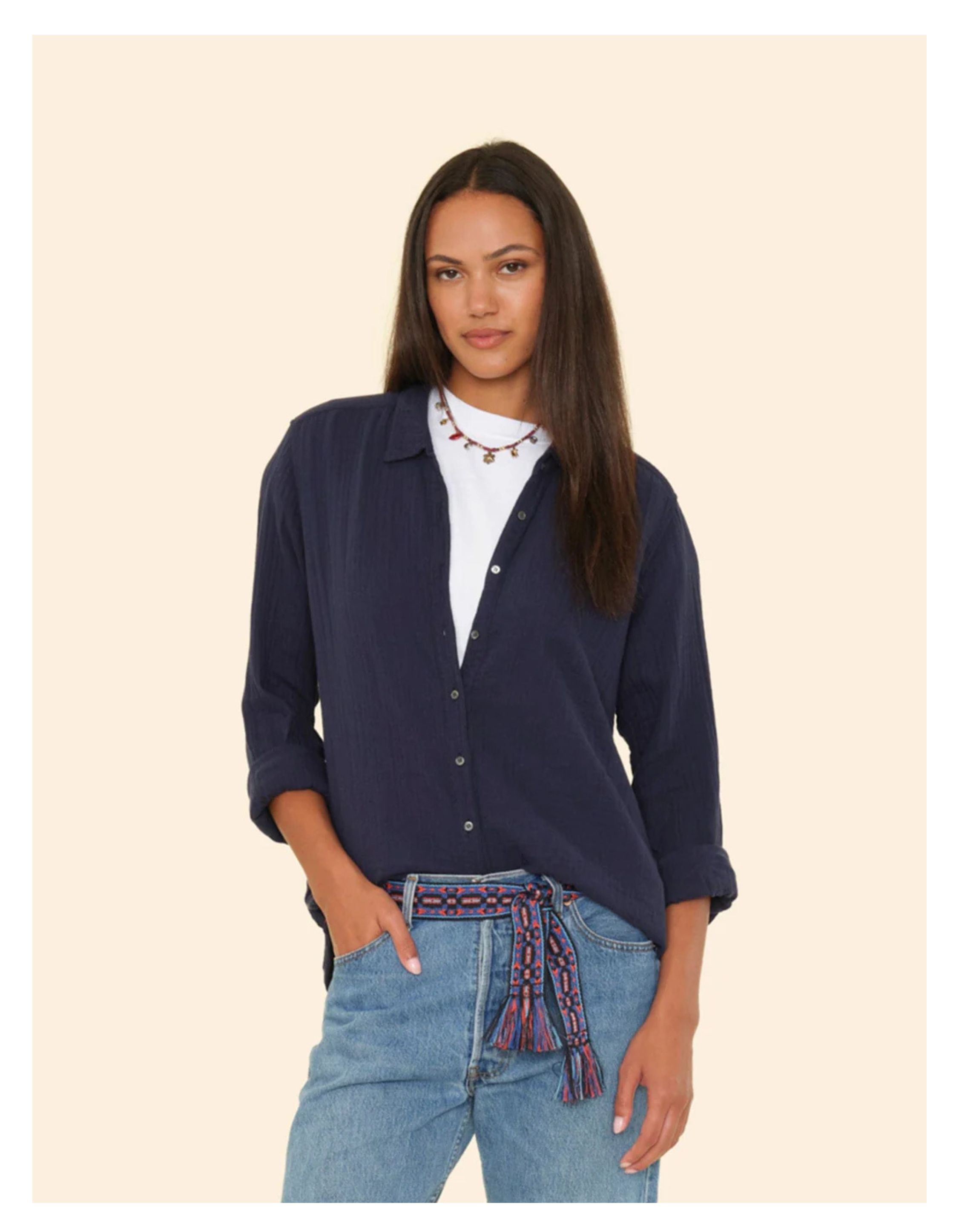 Xirena Scout Blouses Donkerblauw X5chg005