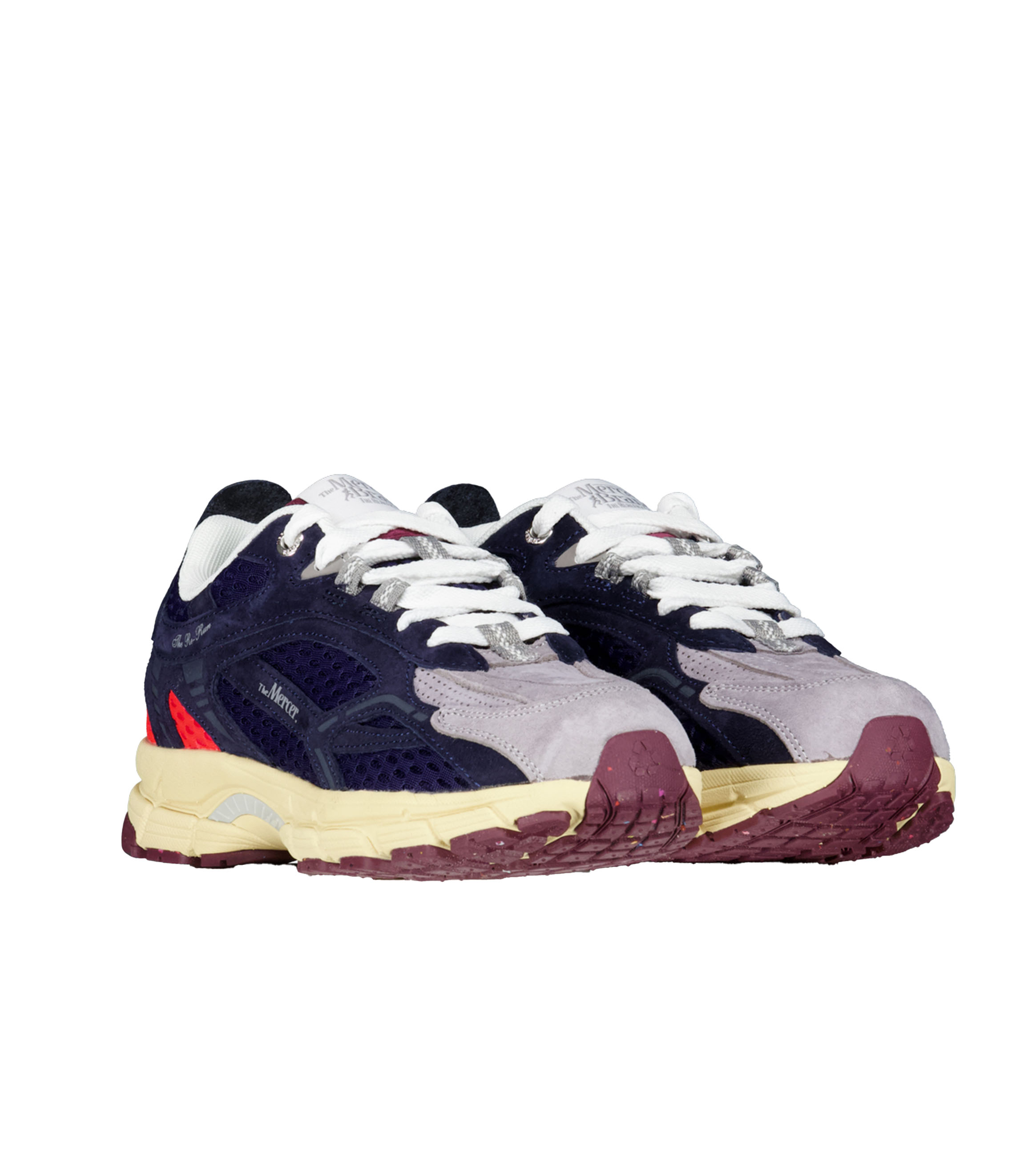 Mercer The Re-run Suede 2000 Sneakers Donkerblauw Me253542