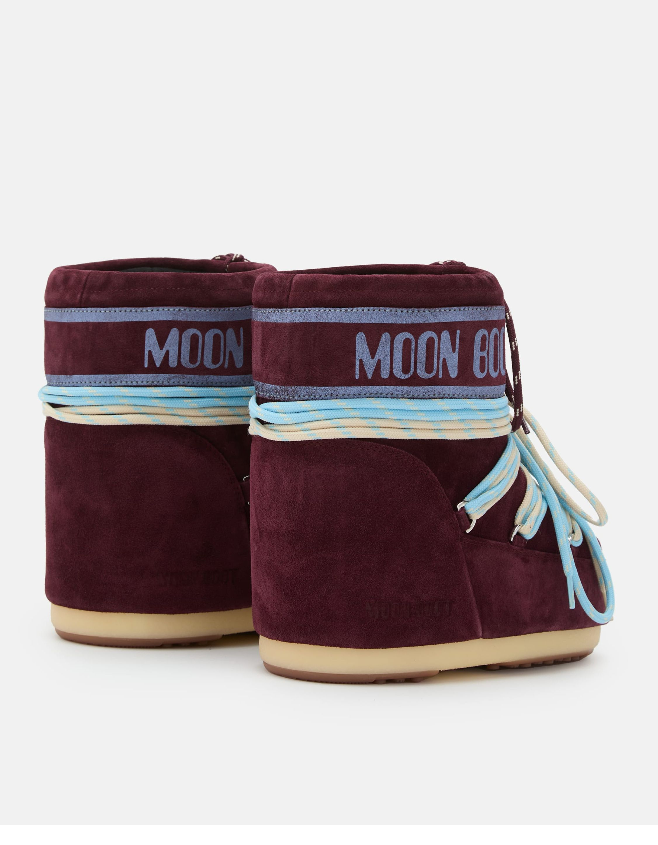 Moon Boot Mb Icon Low Suede Laces Boots Bordeaux 80d1409670