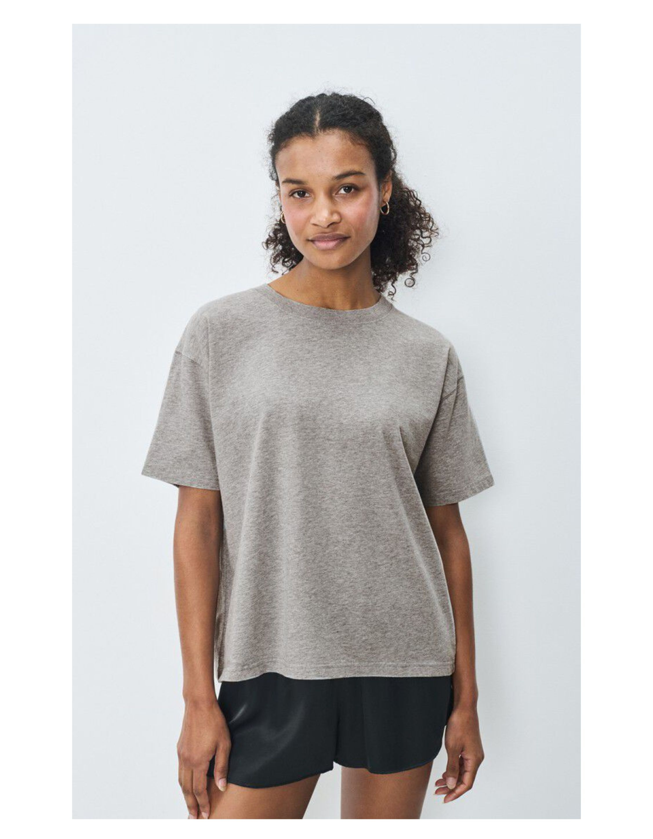 American Vintage Fizvalley T-shirts Lichtgrijs Fiz02ae26