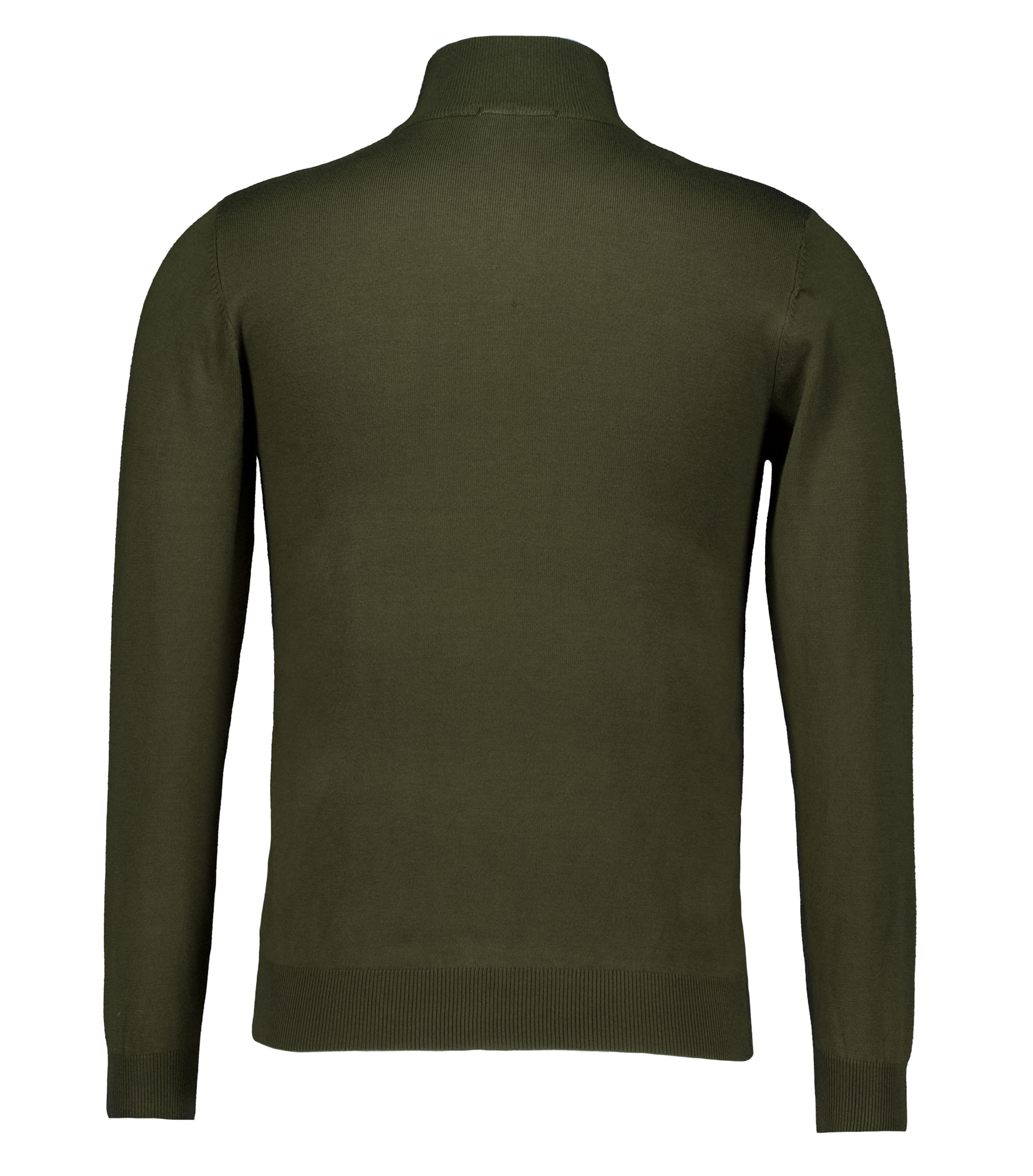 Defaut Paris Knitwear Half-zip Sweater Truien Donkergroen M606