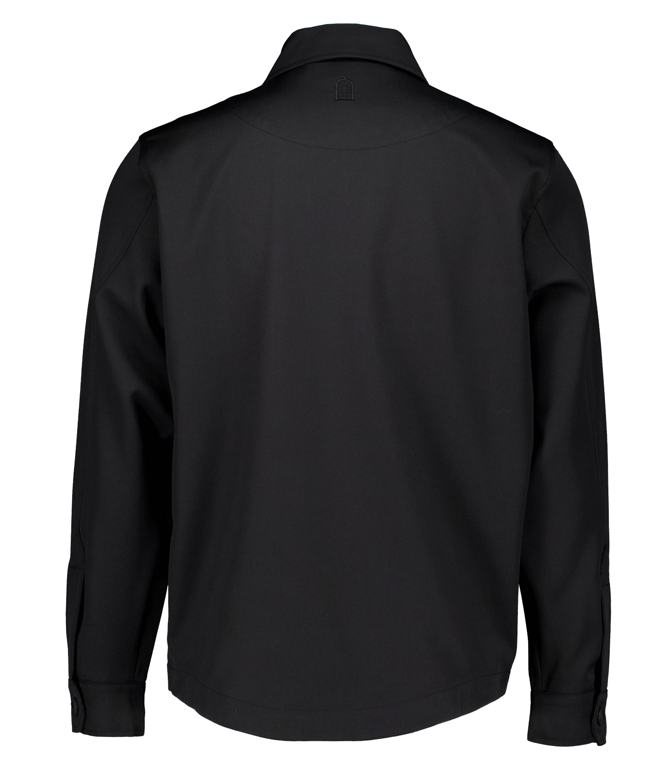 Duquezzi Wool Blend Overshirt Overshirts Zwart Dqa30026005