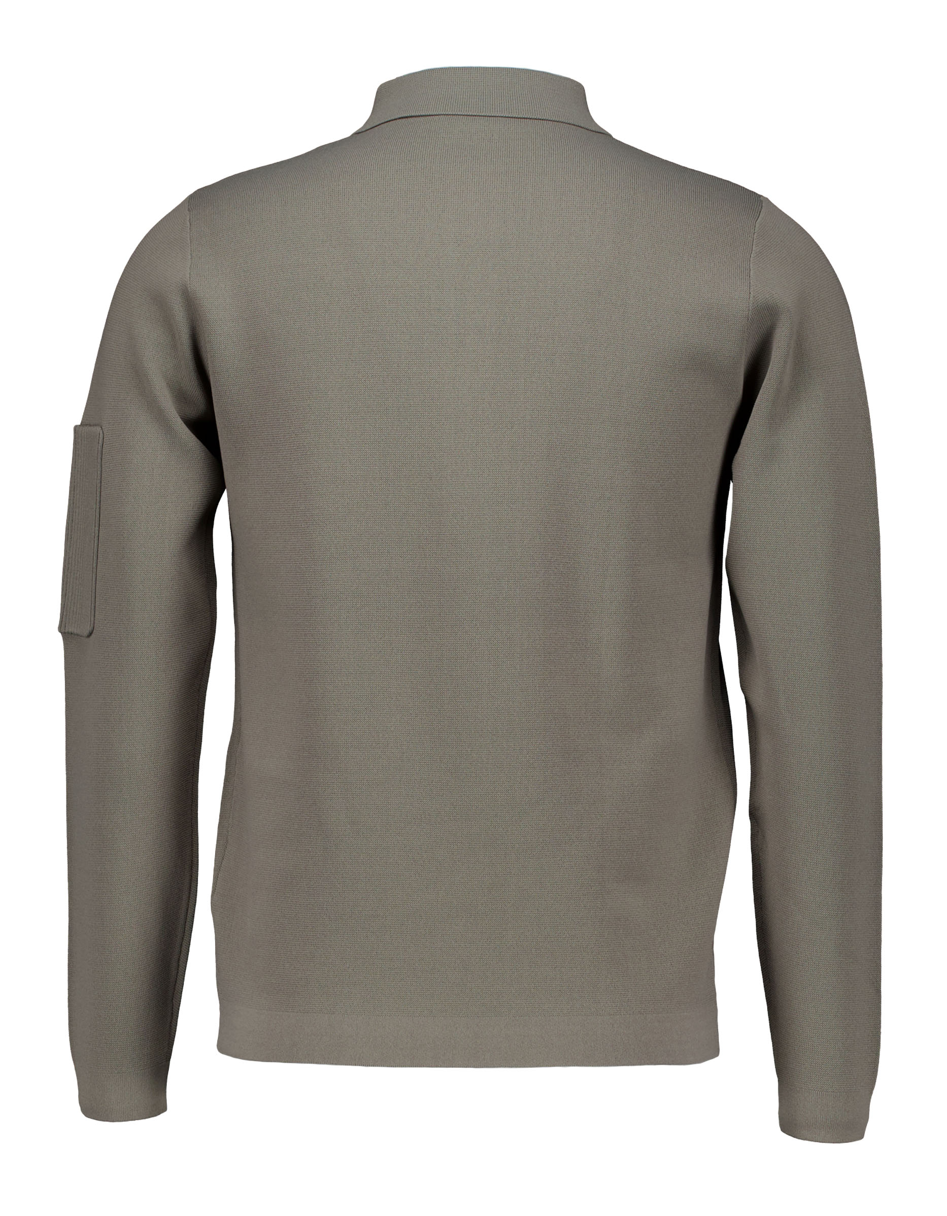 Genti Polo Zip Ls Polos Groen K4117-1258