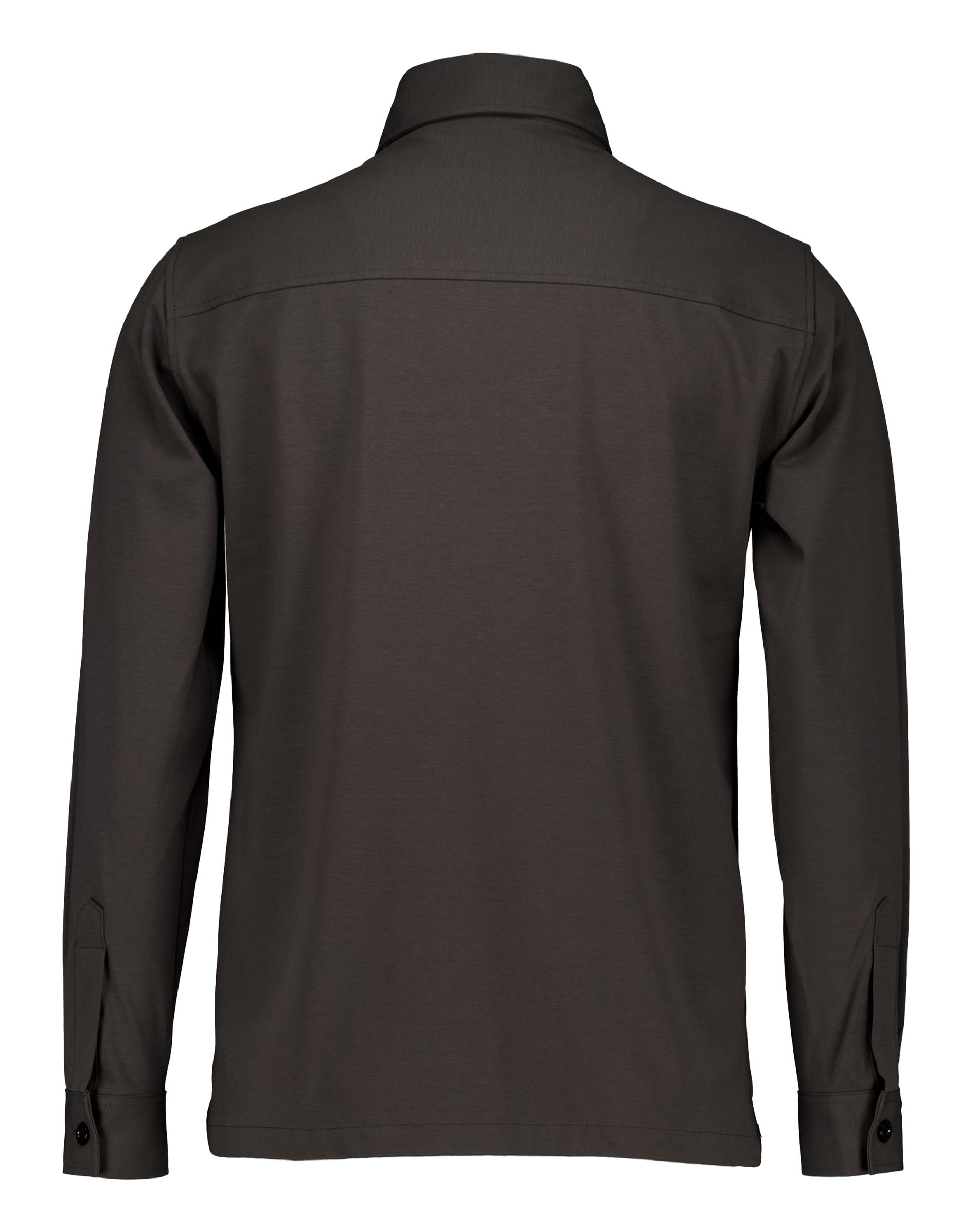 Genti Oaks Shirt Jacket Zip Jackets Donkergroen S4198-1967