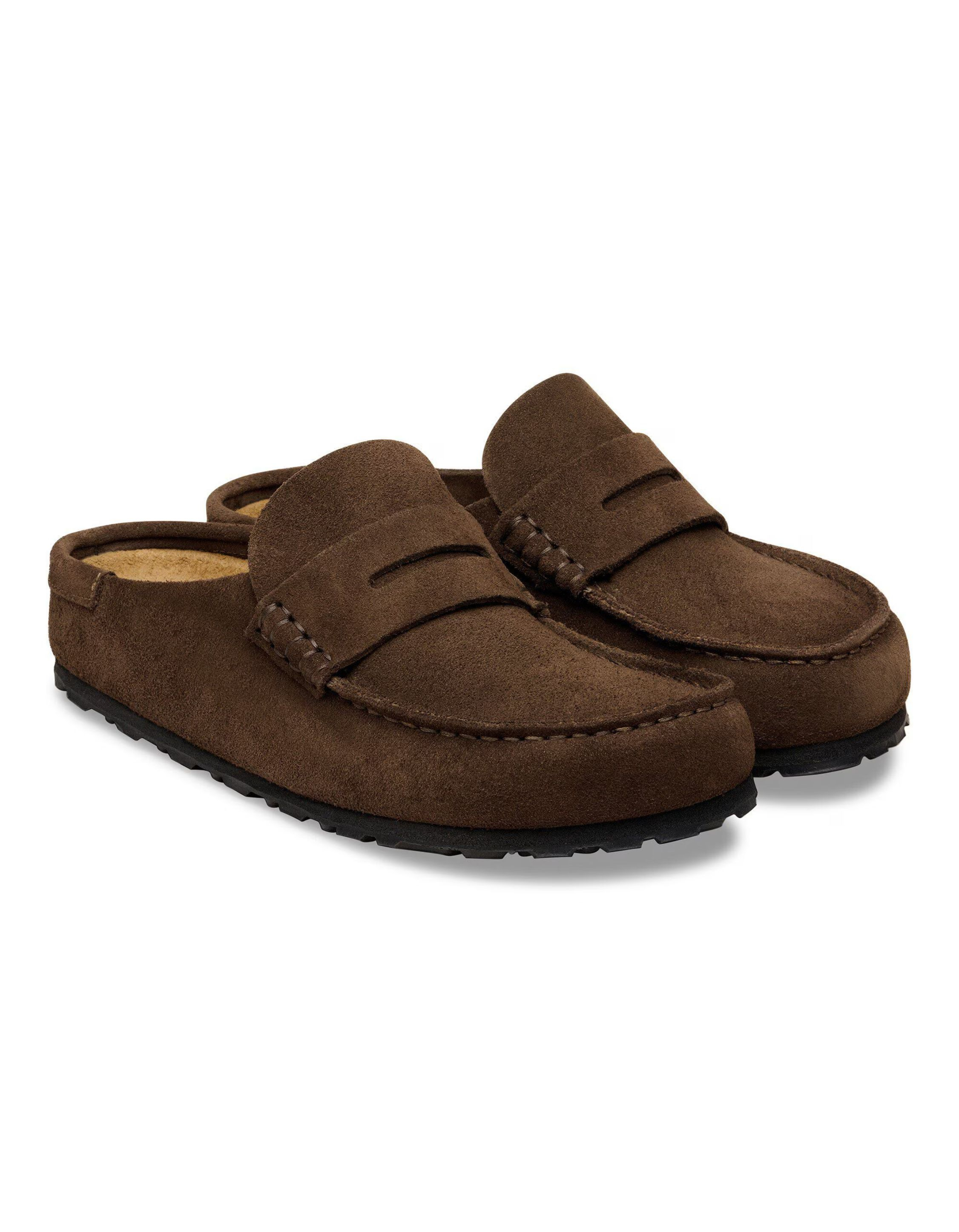 Birkenstock Naples Slippers Donkerbruin 1031701