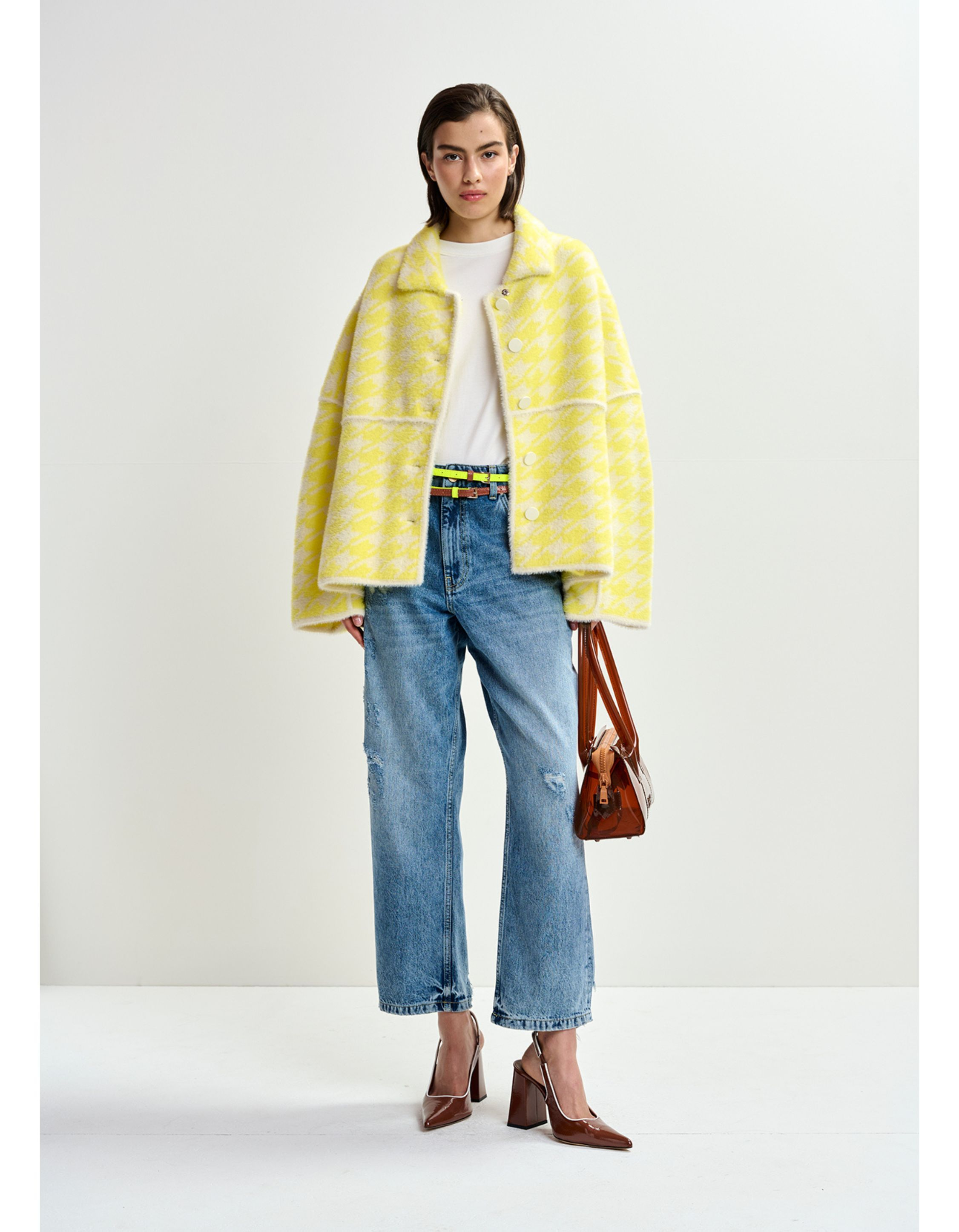 Essentiel Antwerp Knit Jacket Vesten Geel Joking