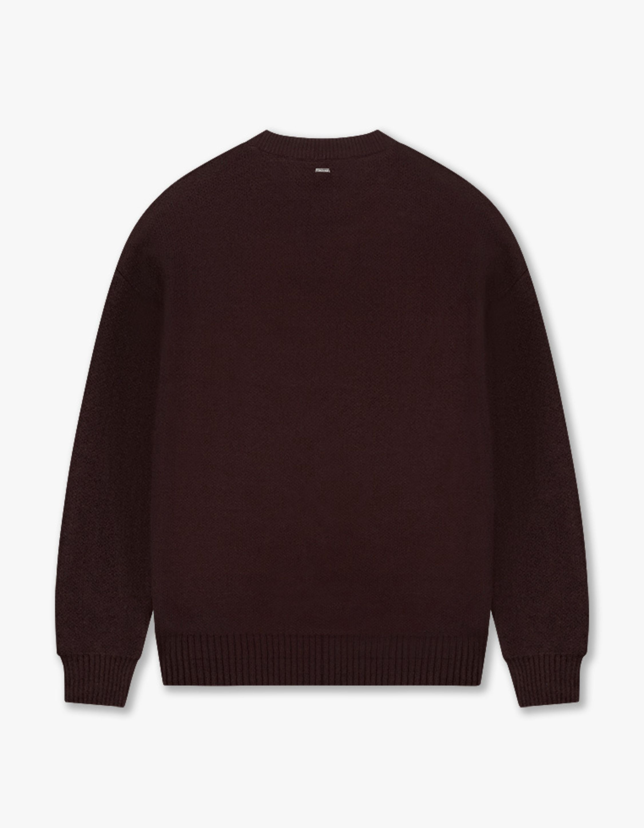 Croyez Etiquette Knit Sweater Sweaters Bordeaux Cra20026001