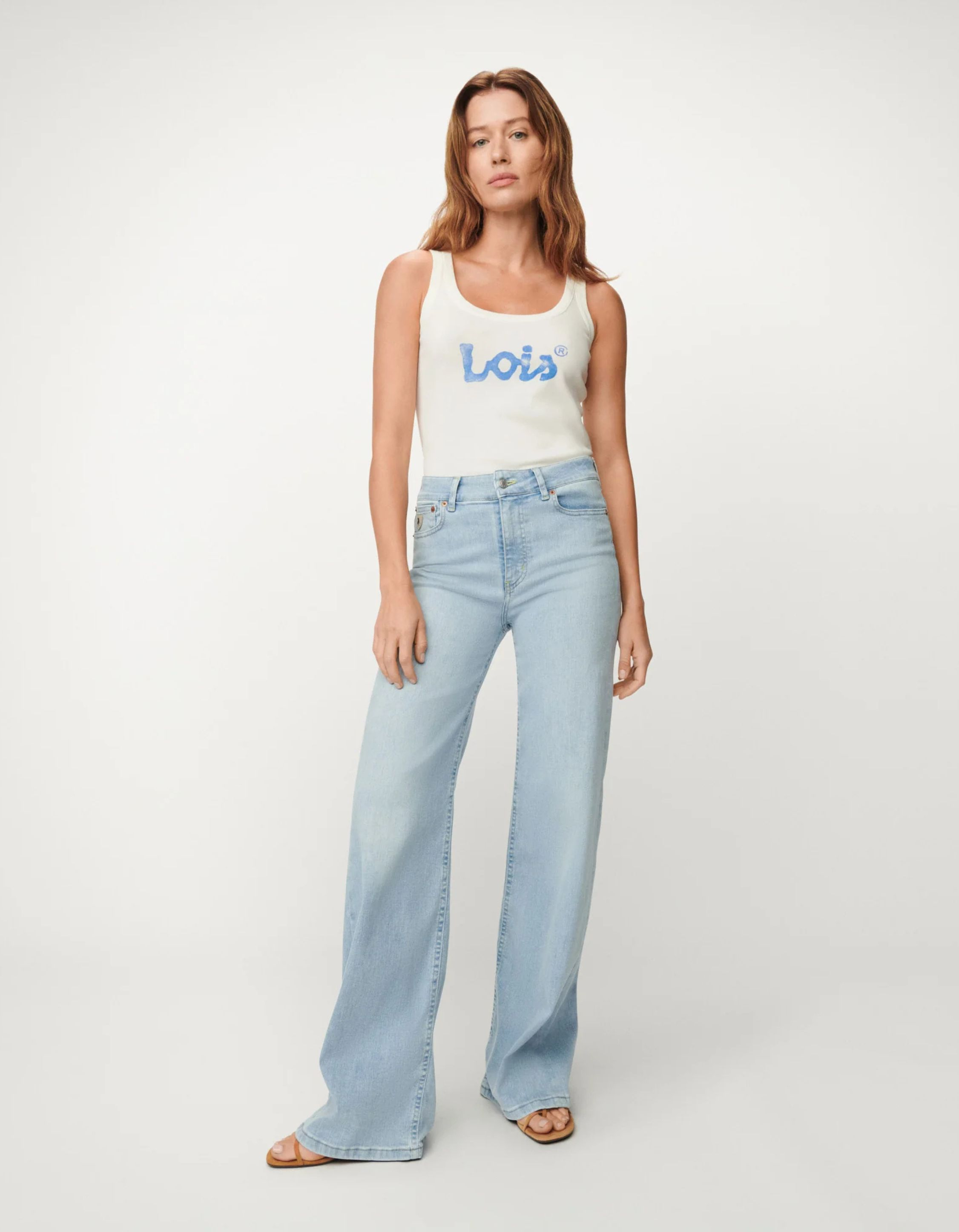 Lois Palazzo Jeans Lichtblauw 2142-7909