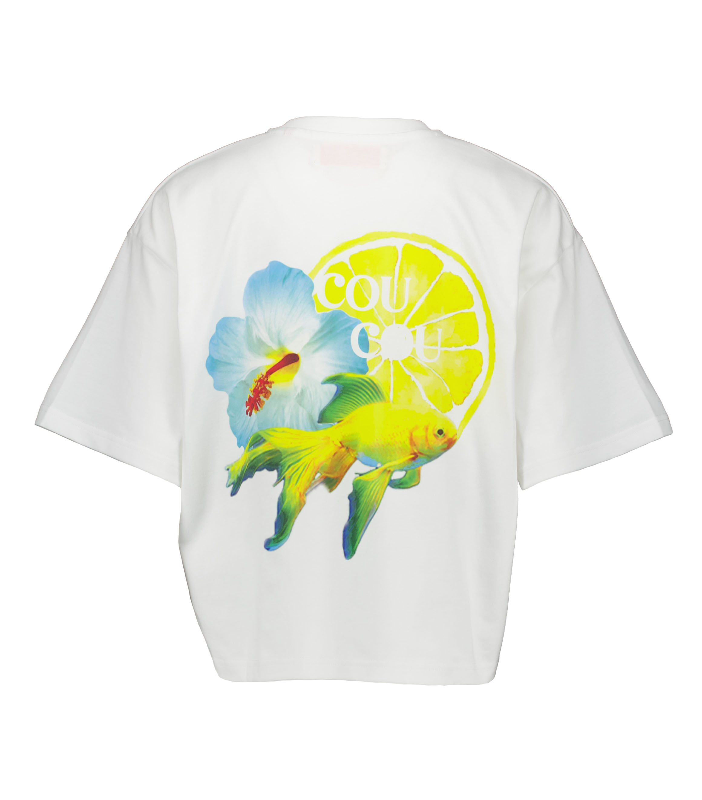 Coucou Tee T-shirts Wit Flore