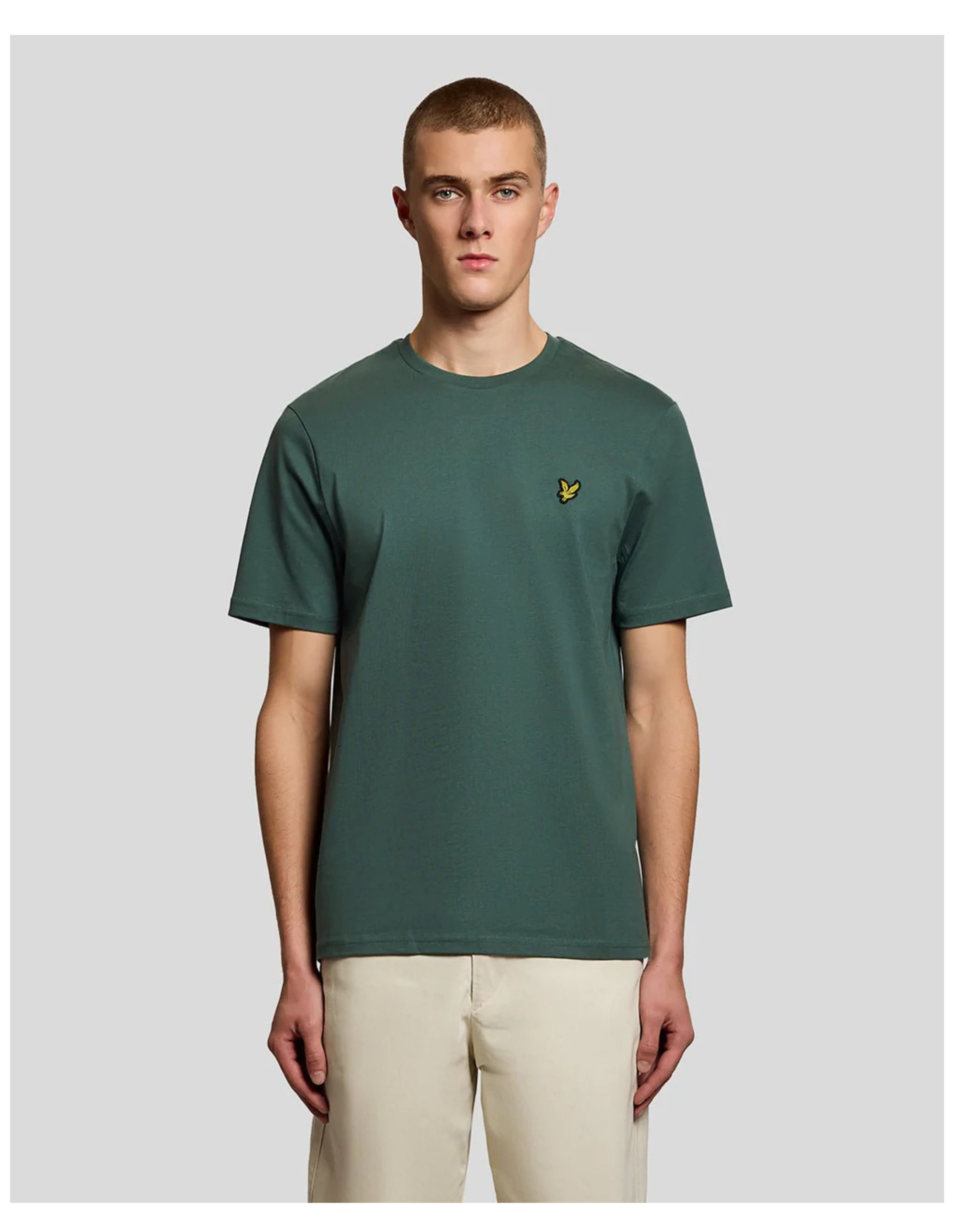 Lyle&scott Plain T-shirt T-shirts Donkergroen Ts400vog