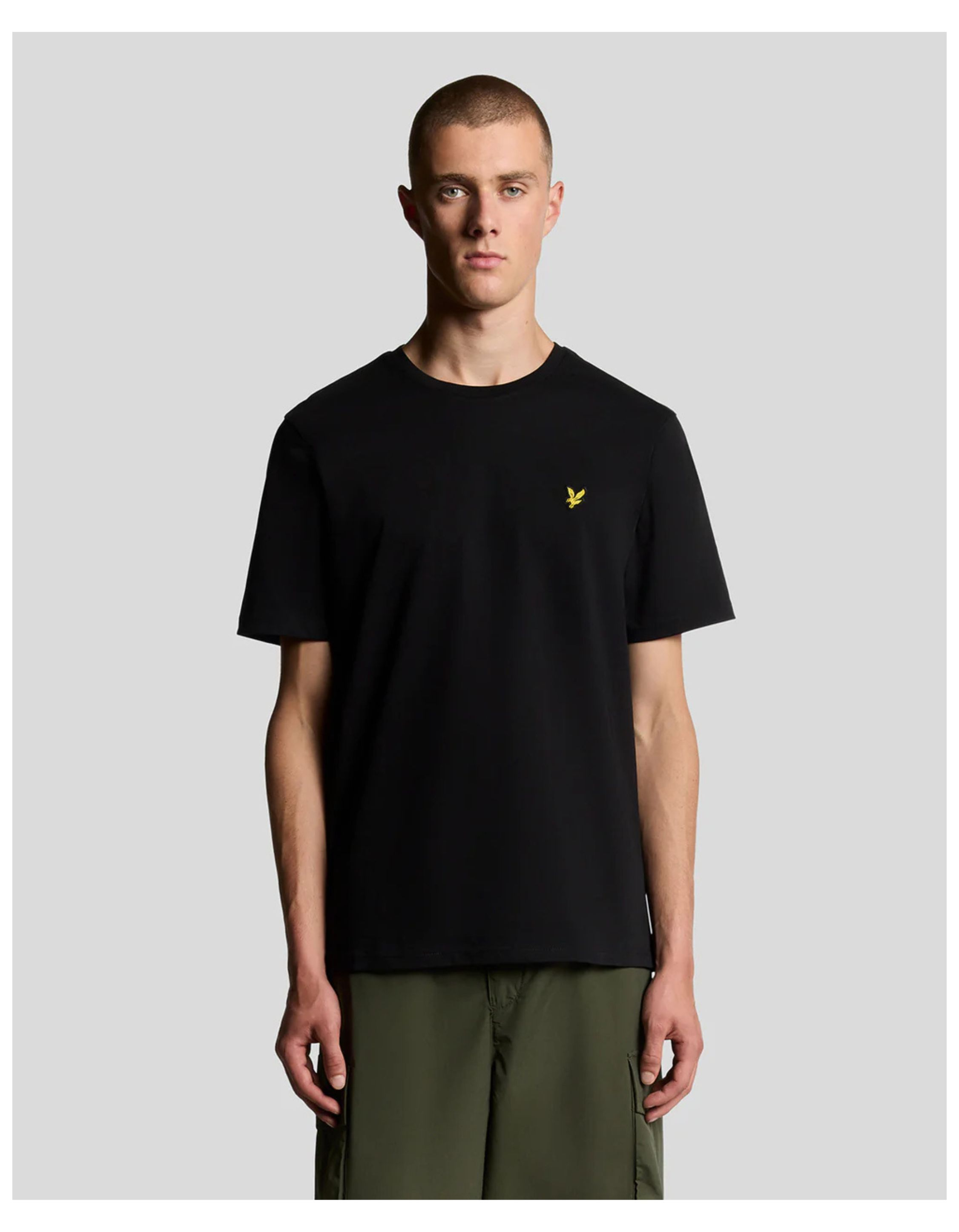 Lyle&scott Plain T-shirt T-shirts Zwart Ts400vog