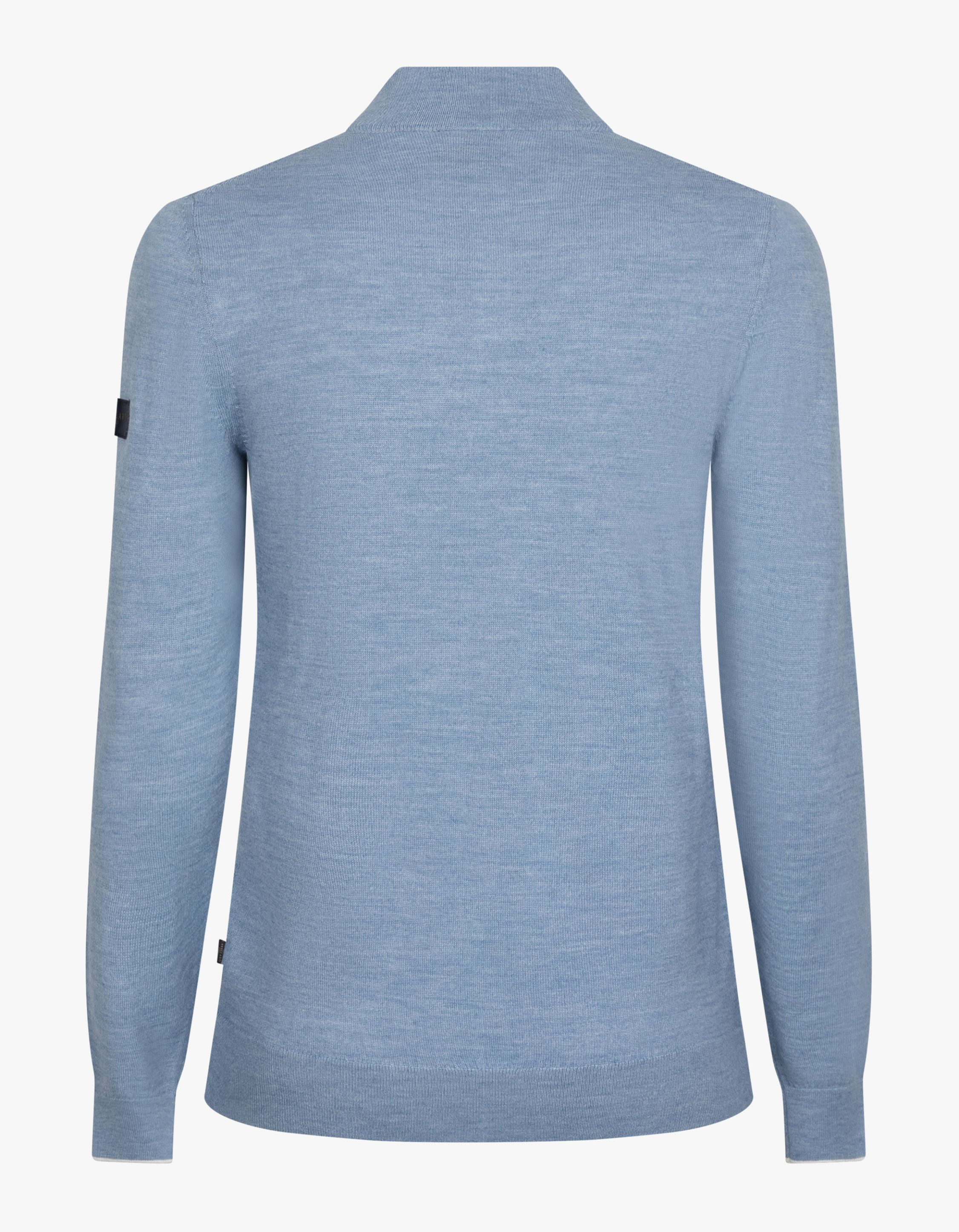 Cavallaro Fontanio Half Zip Pullover Pullovers Lichtblauw 118261014